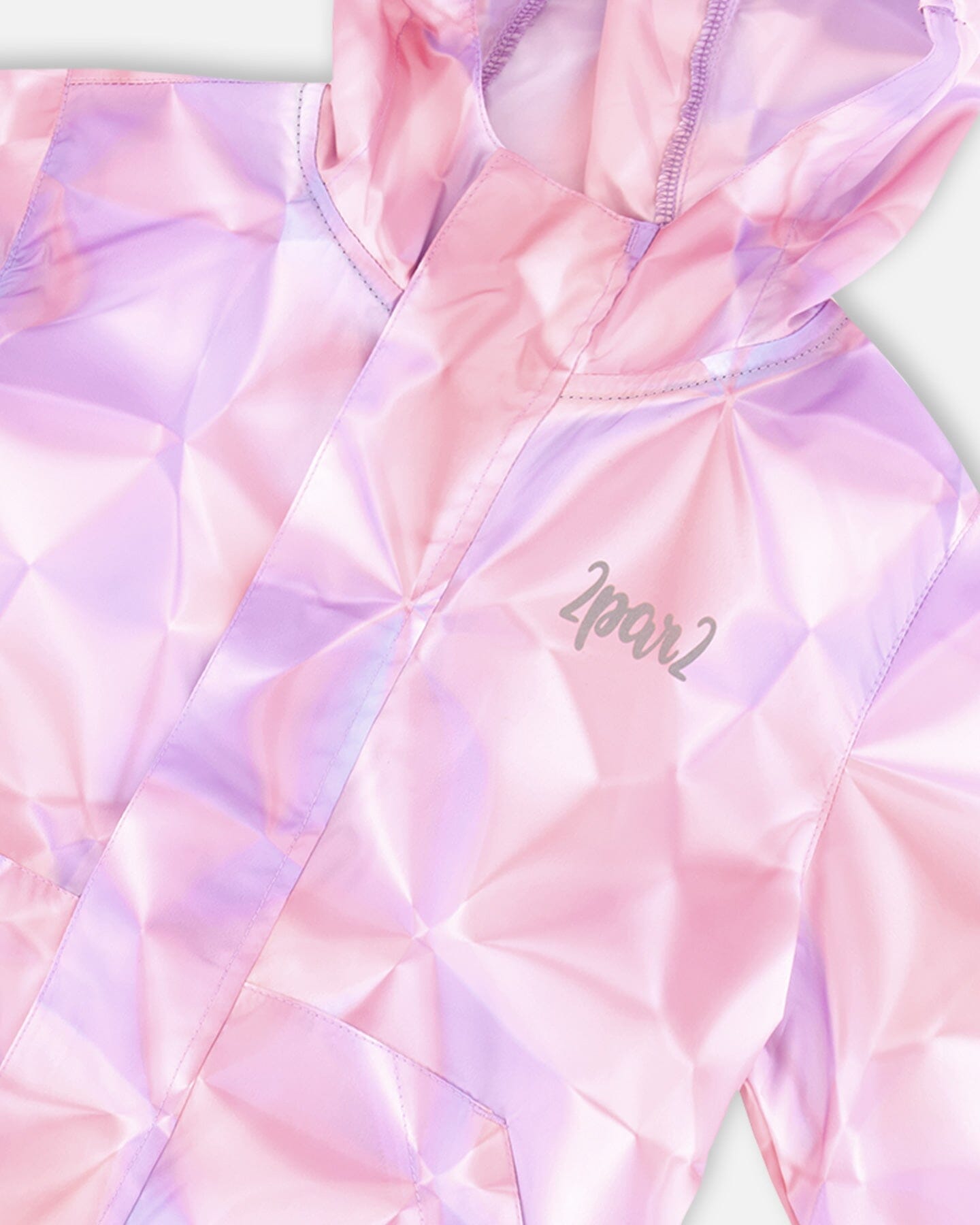 Packable Windbreaker Printed Foil Pastel