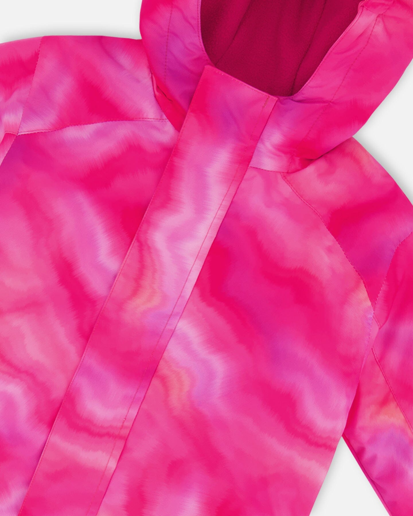 One Piece Outerwear Suit Printed Fuchsia Marble