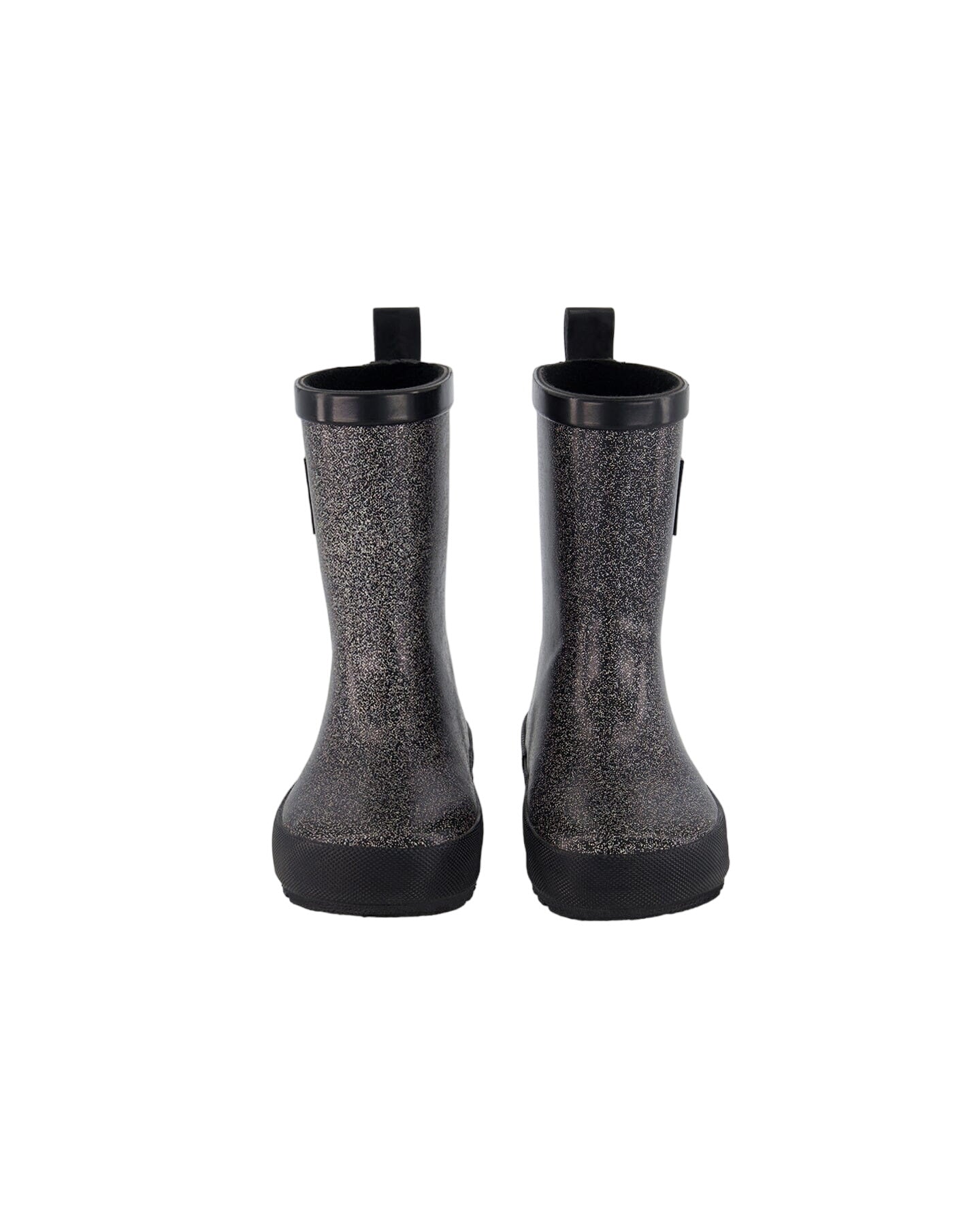 Rain Boots Glittering Black