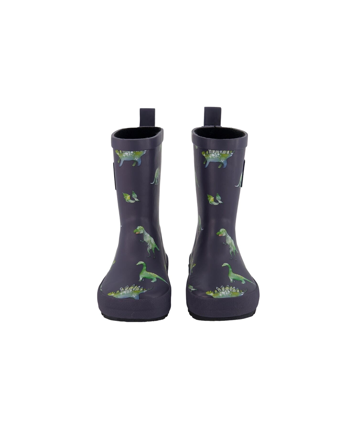 Rain Boots Grey Printed Dinosaurs