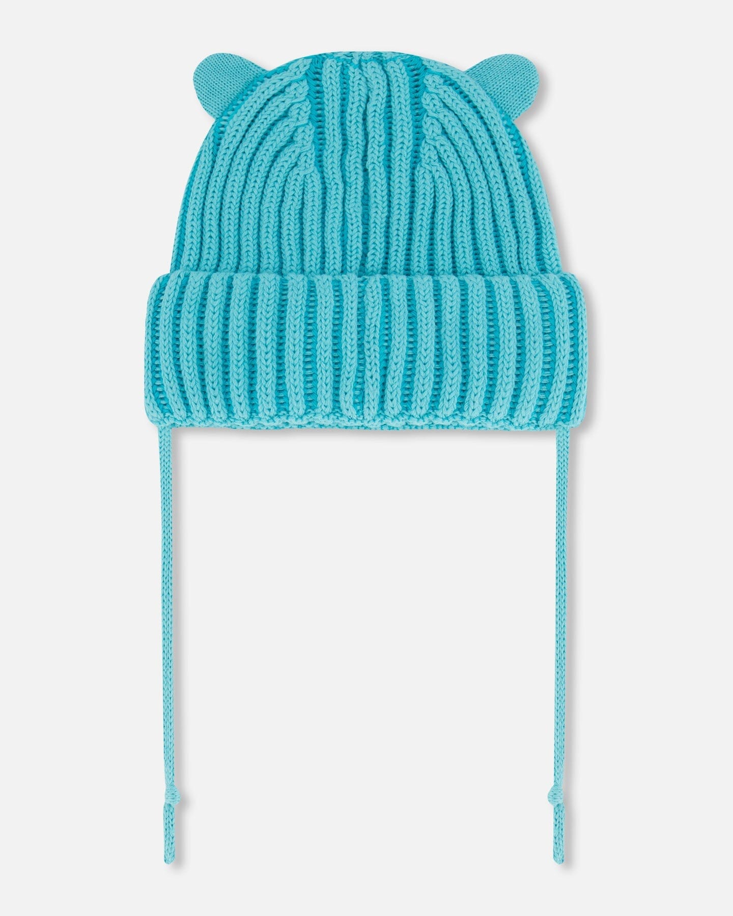 Baby Knit Hat With Ears Turquoise