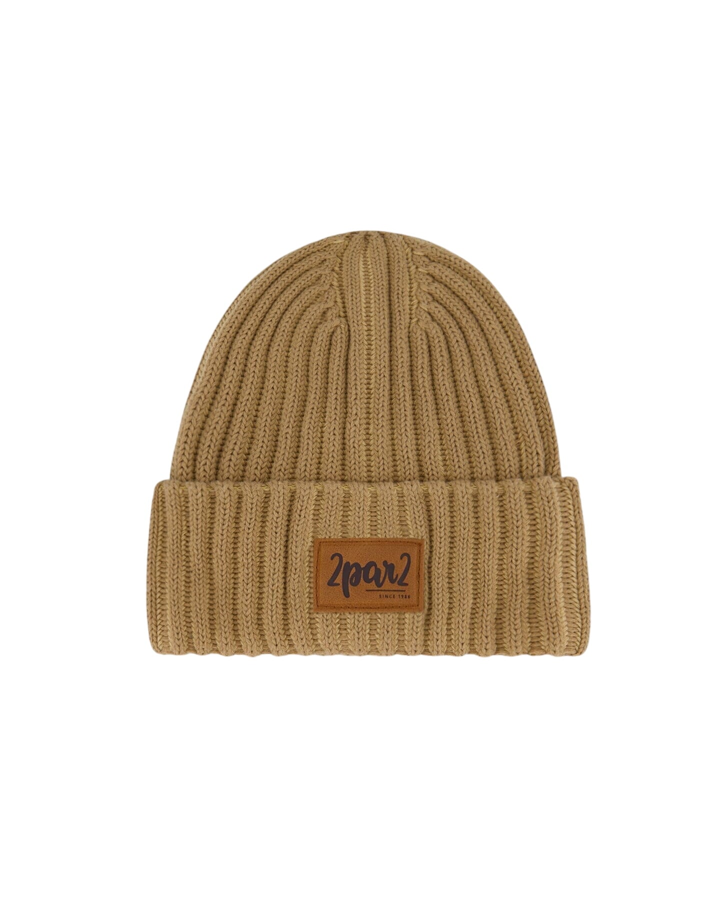 Solid Knit Hat Pacane Beige