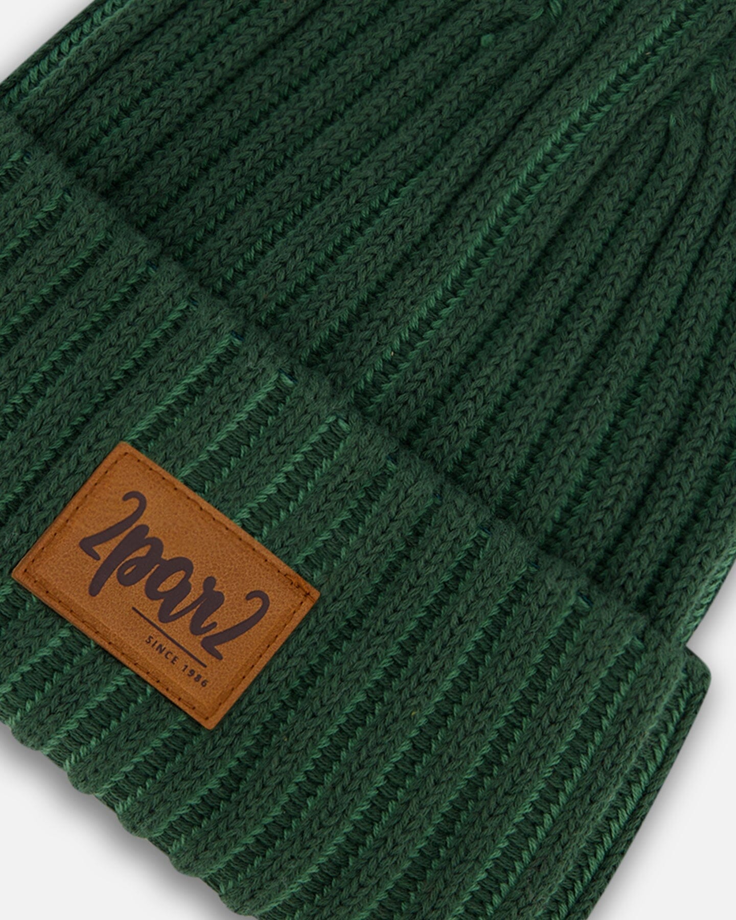 Solid Knit Hat Forest Green