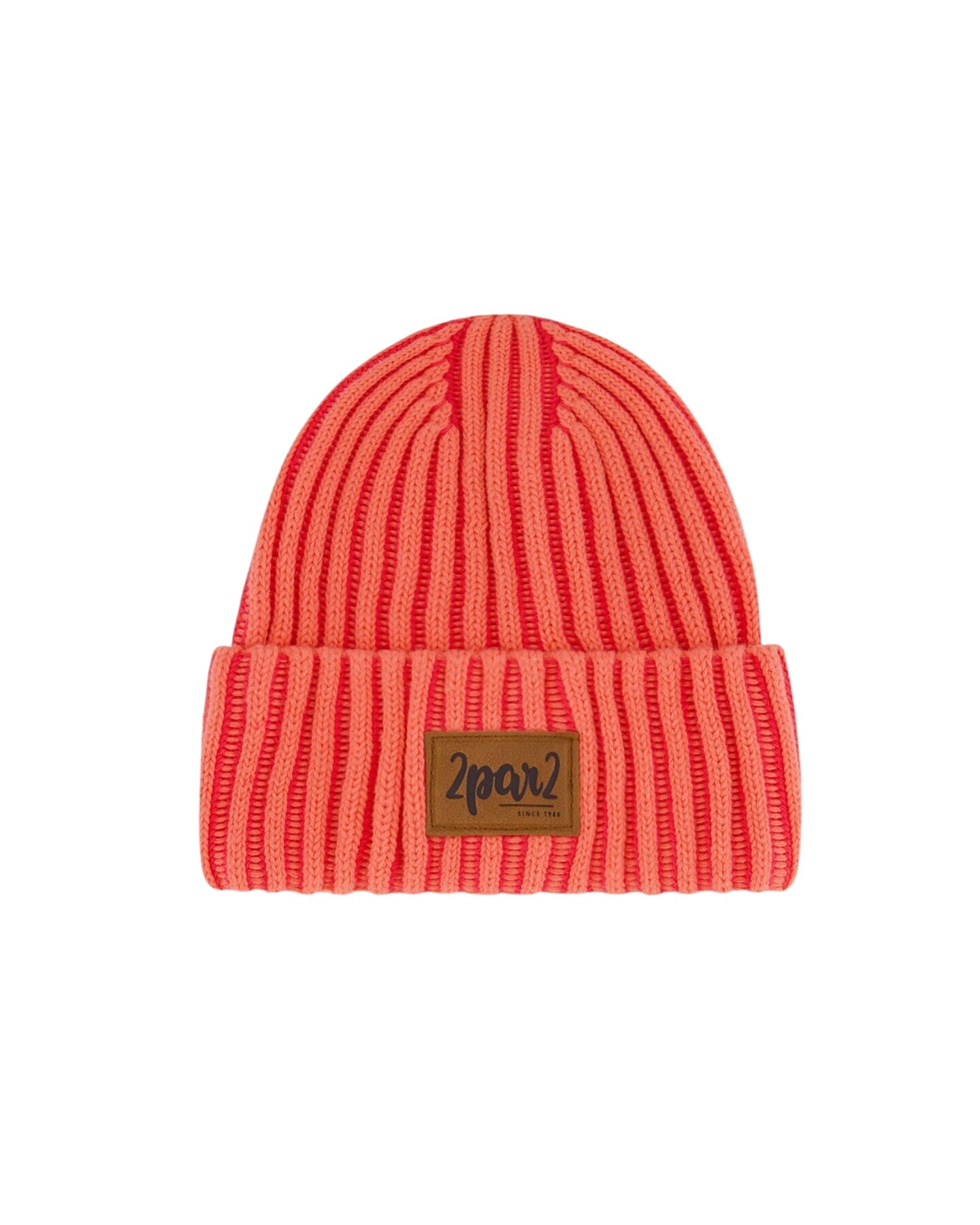 Solid Knit Hat Coral