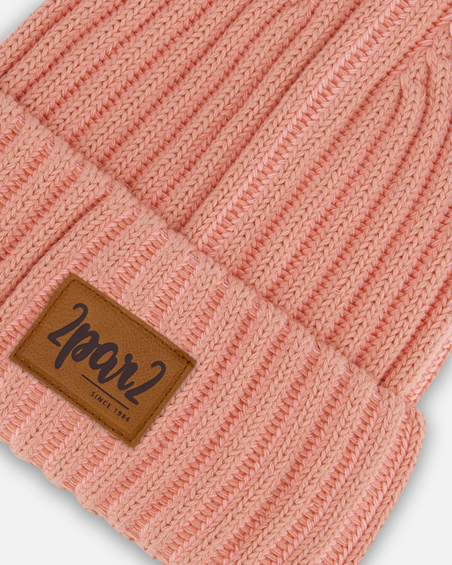 Solid Knit Hat Ash Rose