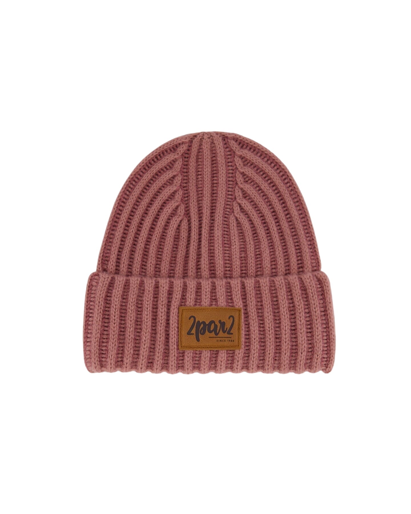 Solid Knit Hat Ancient Rose