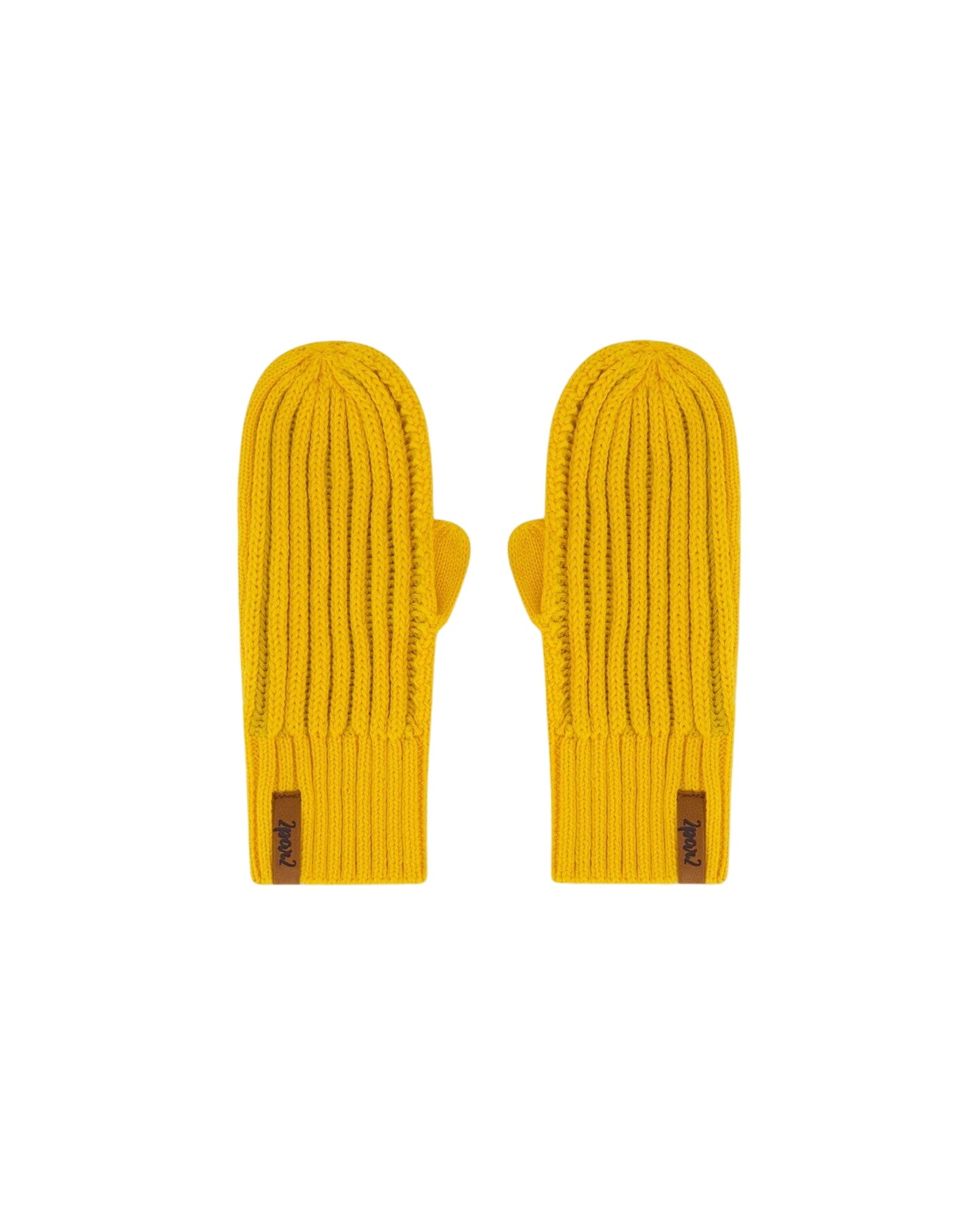 Knit Mittens Yellow