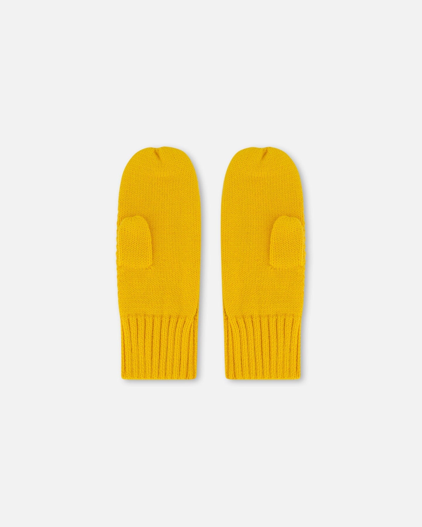 Knit Mittens Yellow