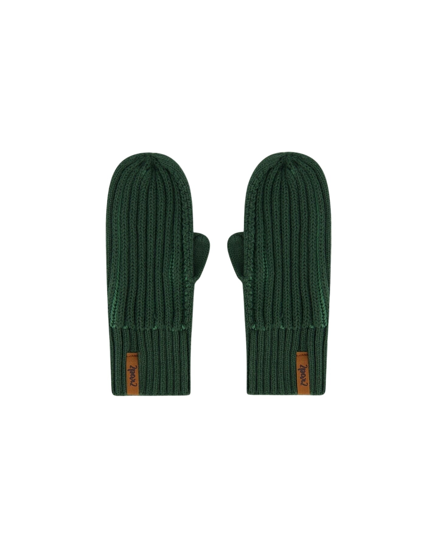 Knit Mittens Forest Green