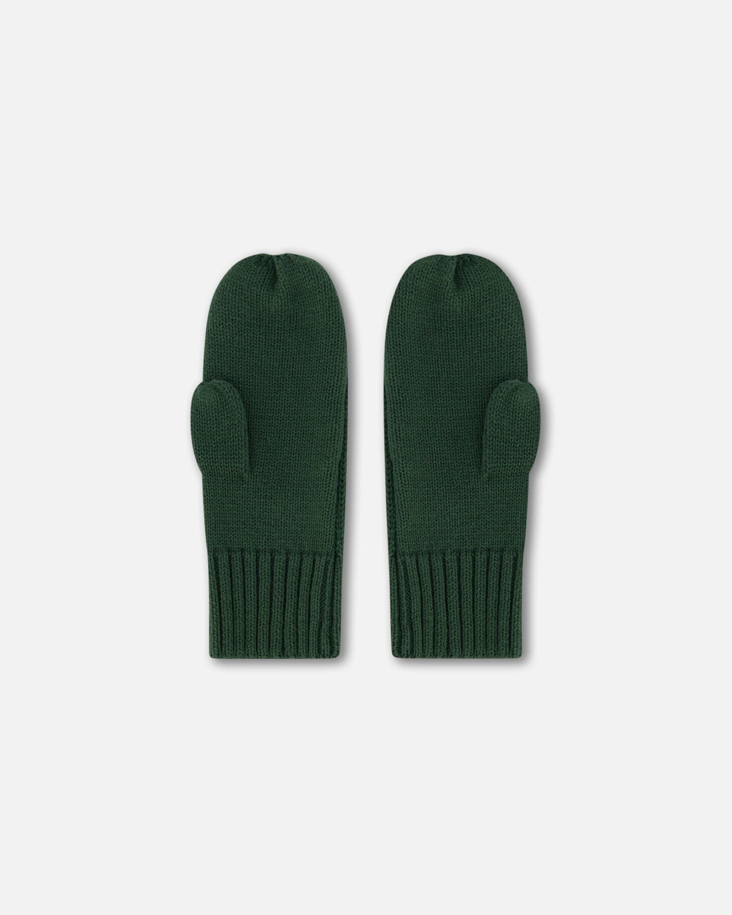 Knit Mittens Forest Green