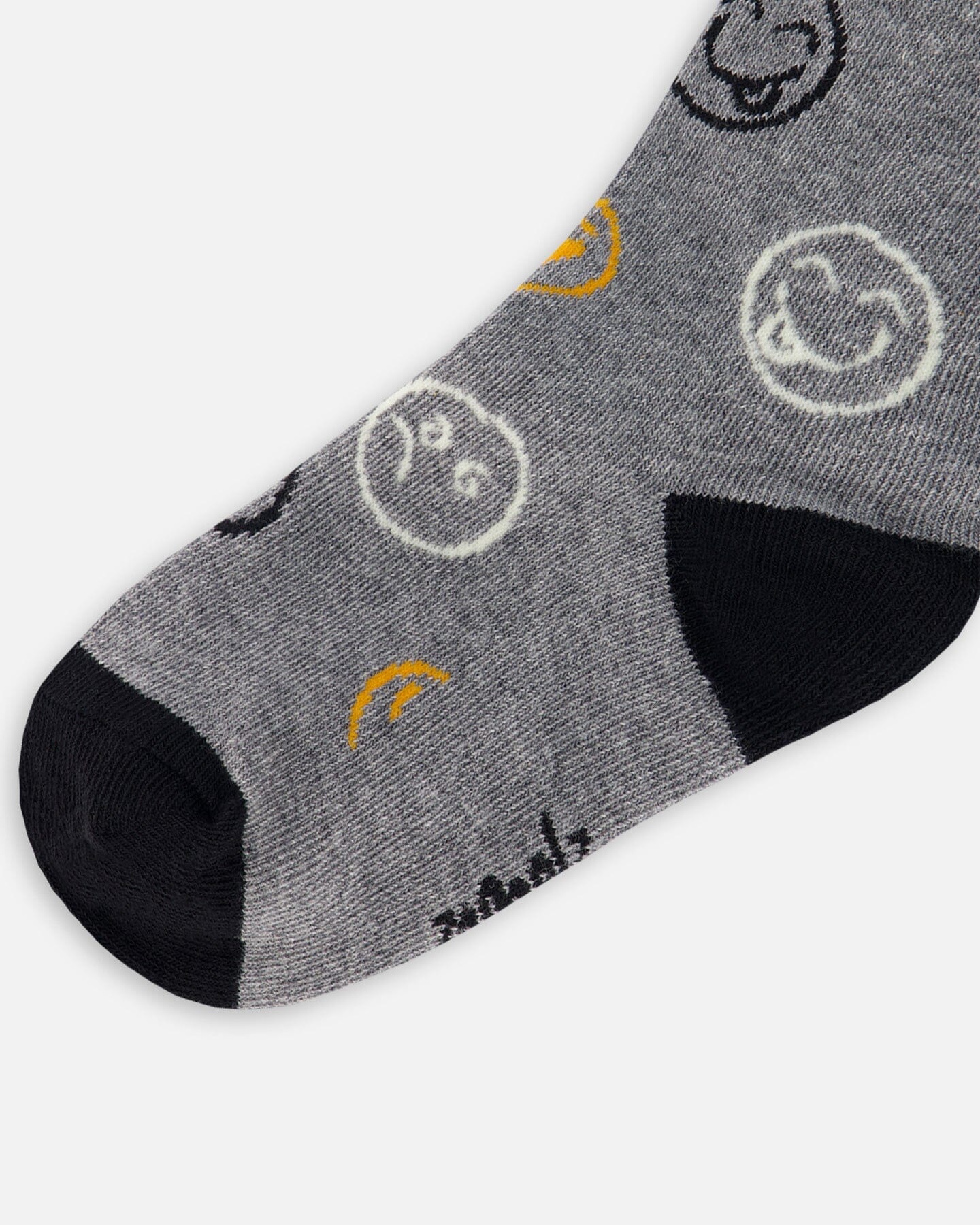 Jacquard Socks Dark Grey