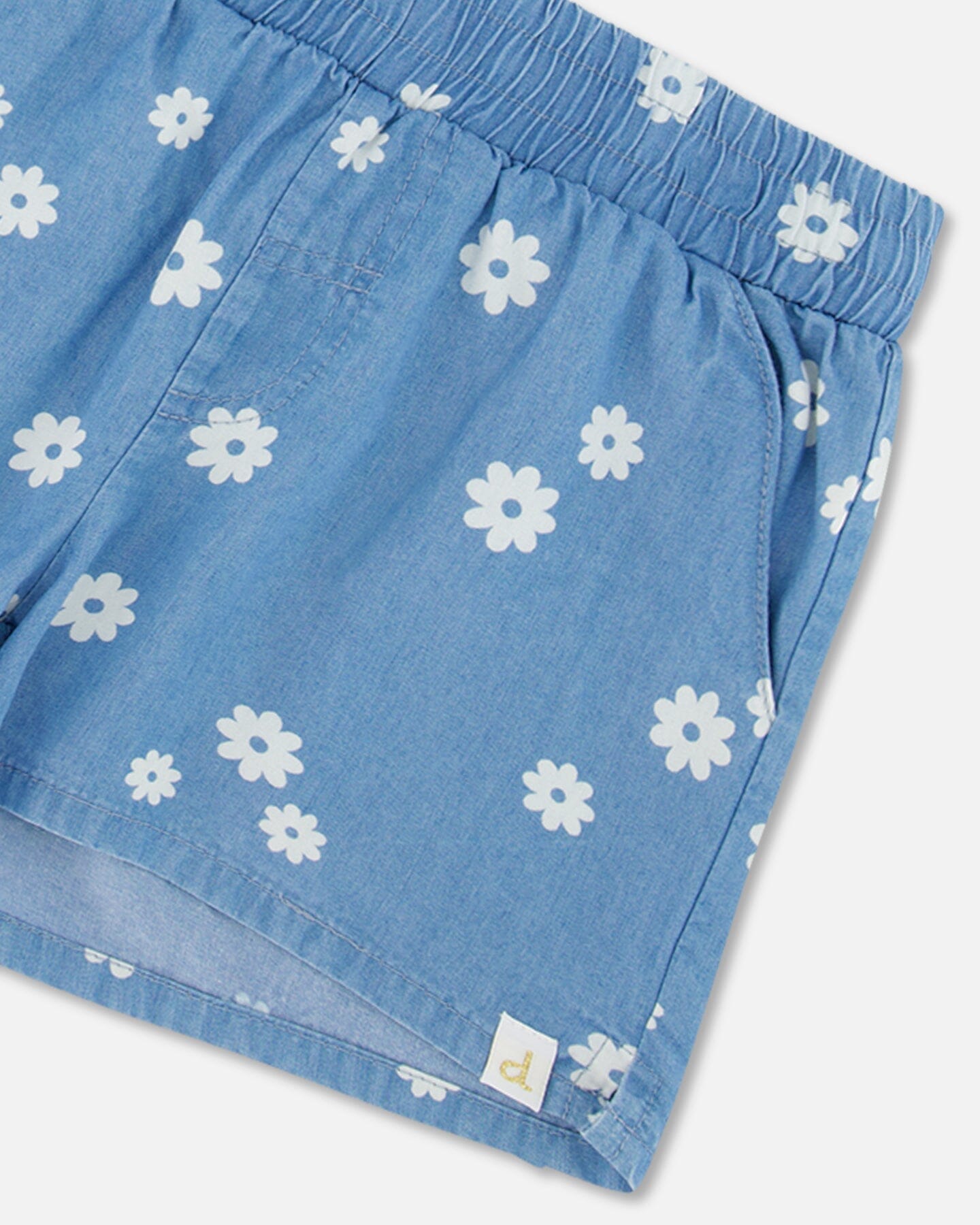 Floral Chambray Short