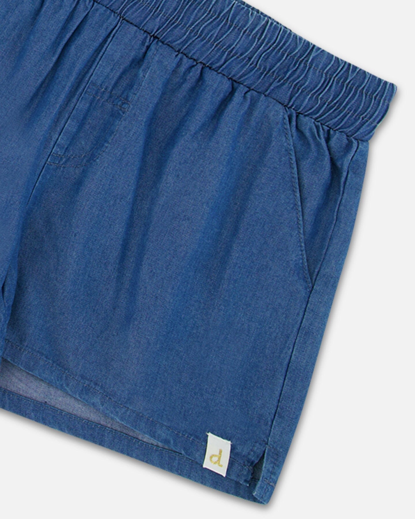 Solid Chambray Short