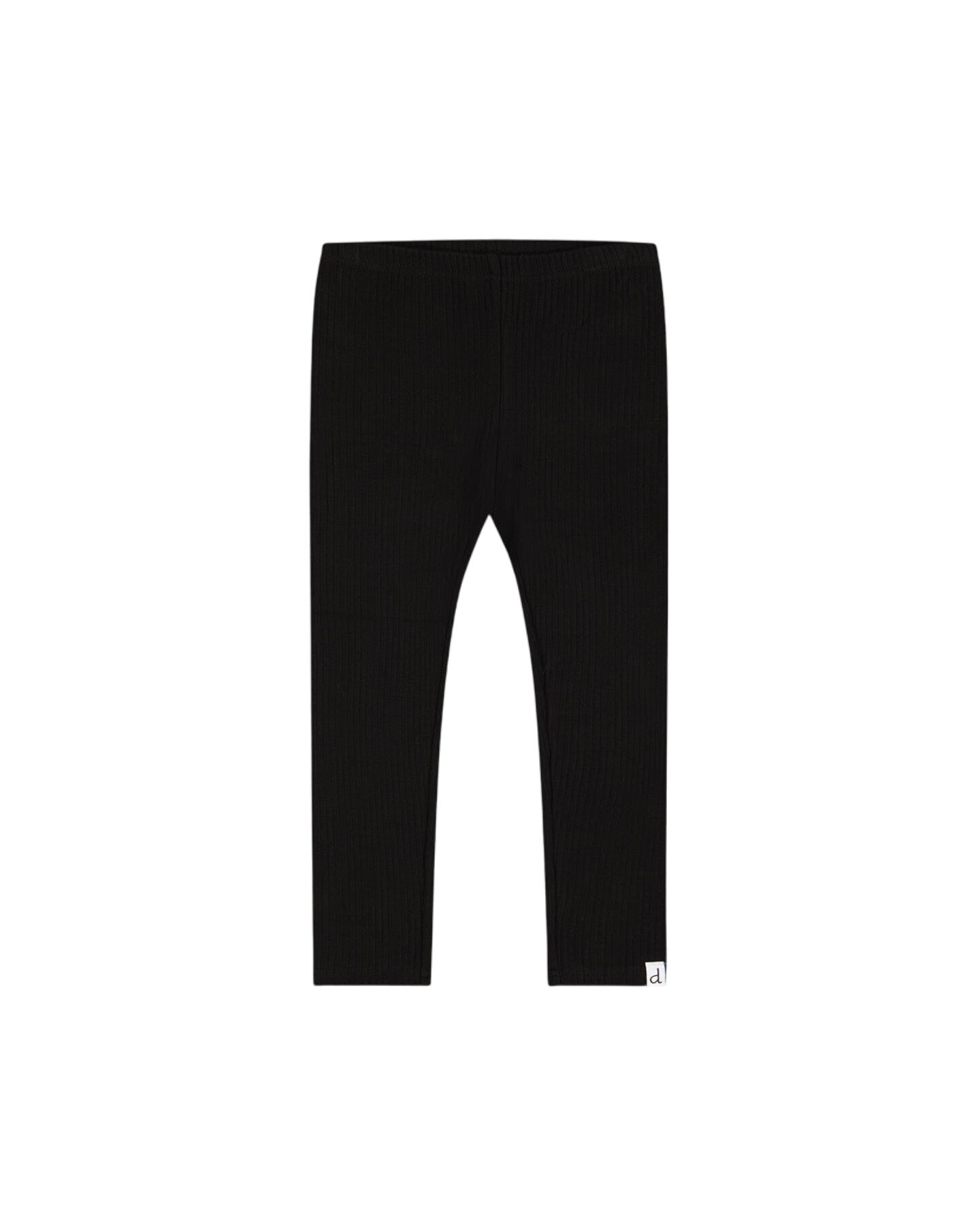 Rib Leggings Black