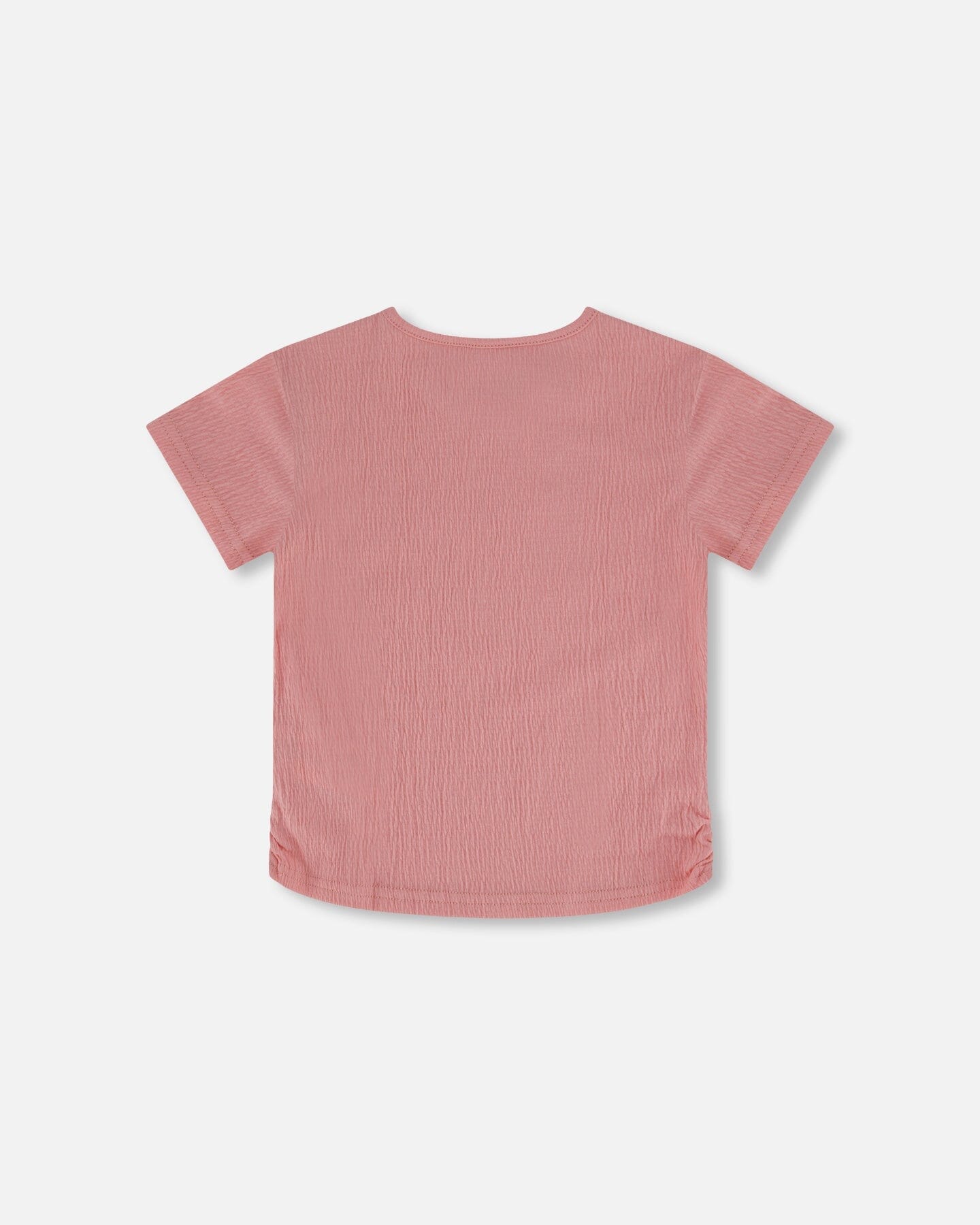 Crinkle Jersey Top Silver Pink