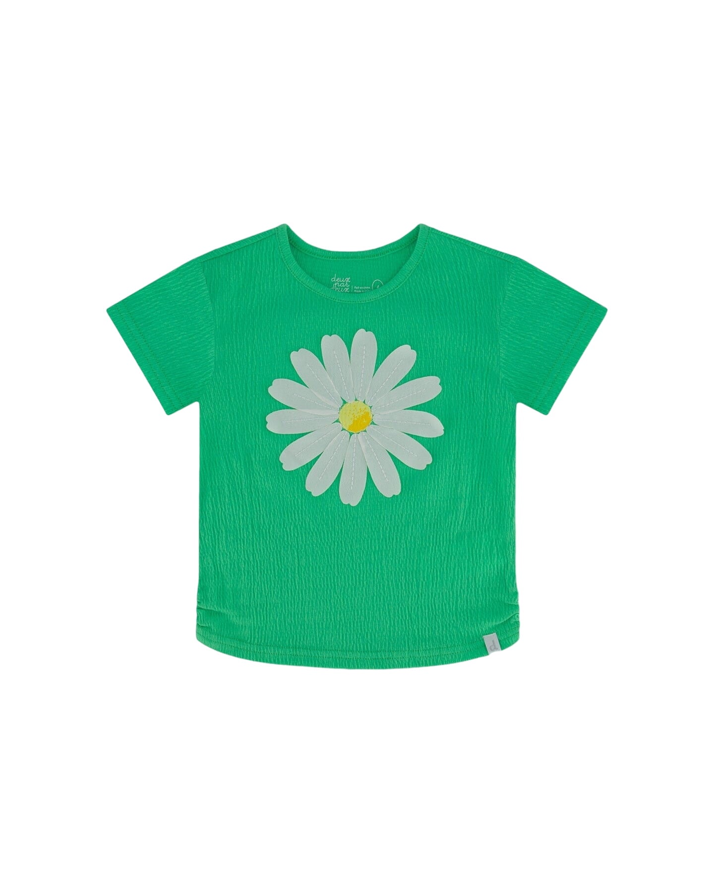 Crinkle Jersey Top With Applique Spring Green