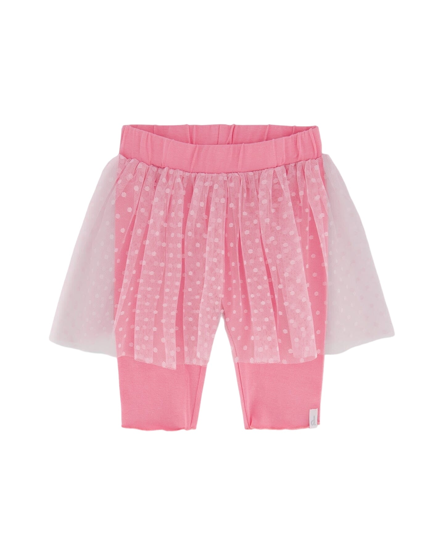 Biker Short With Mesh Skirt Hot Pink