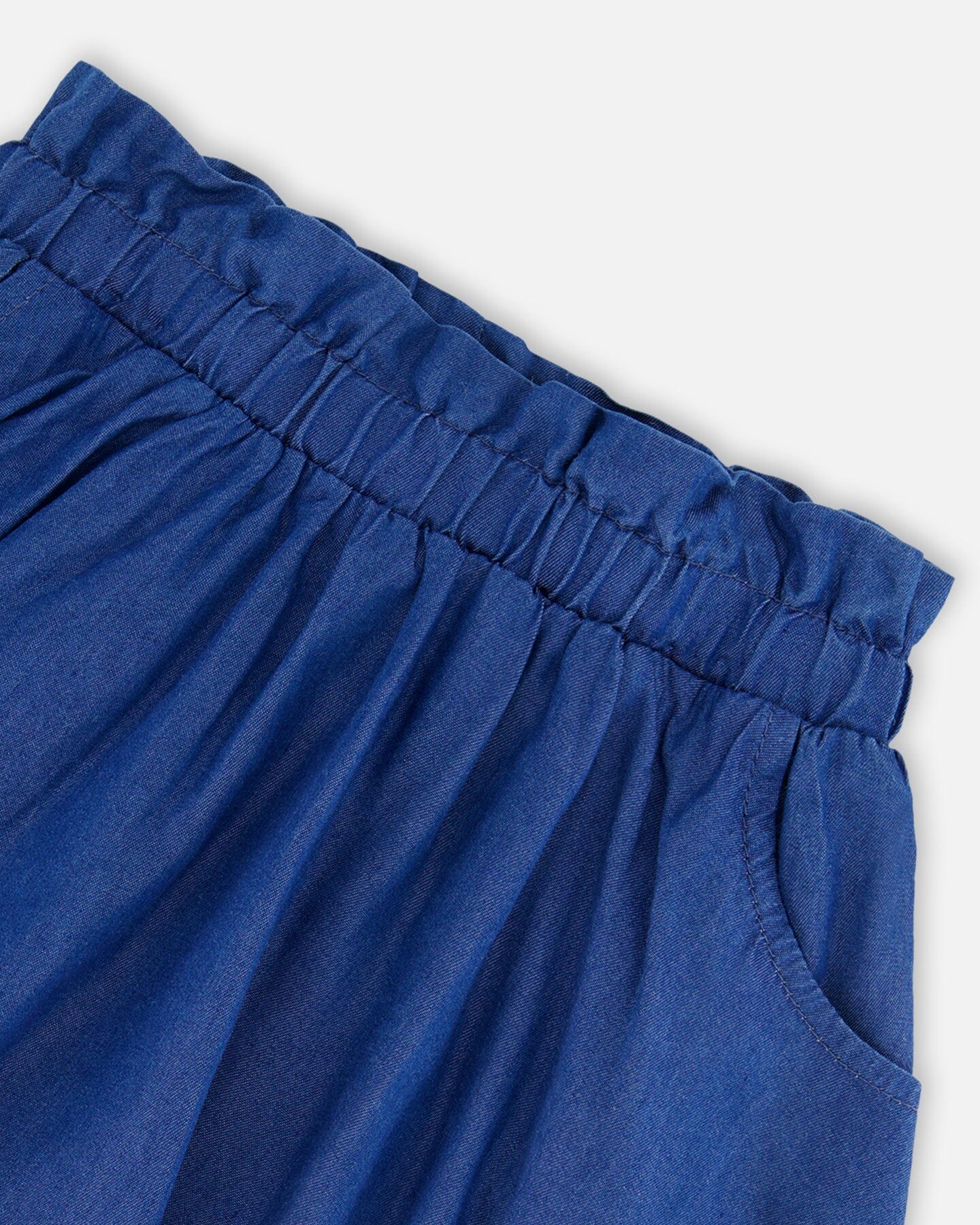 Solid Chambray Skort