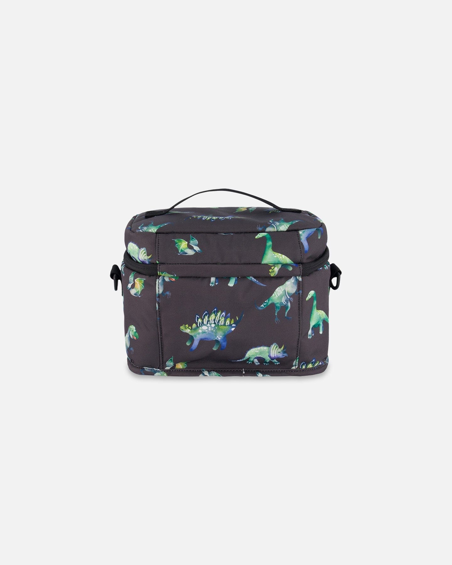 Lunch Box Grey Printed Dinosaurs