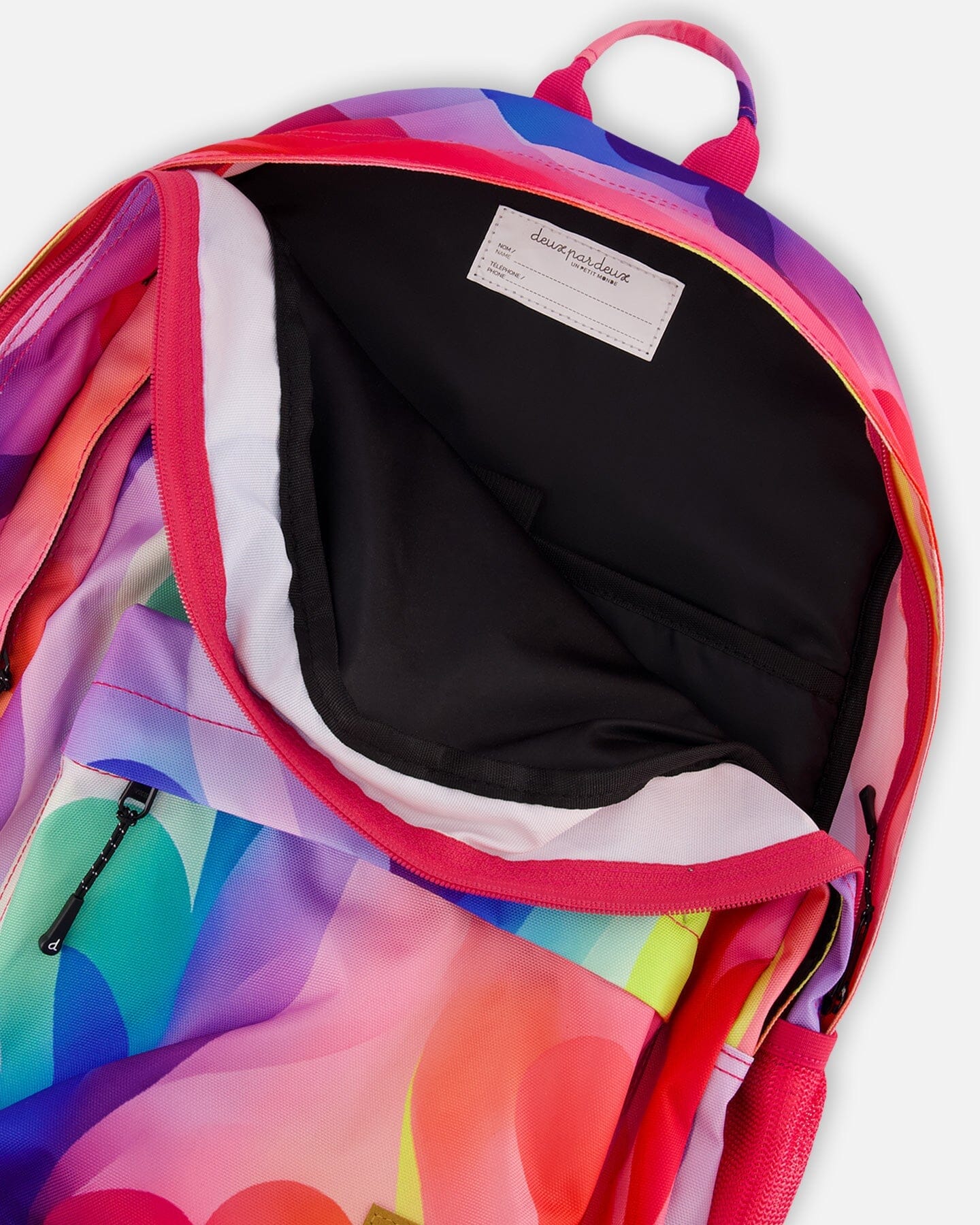 School Bag Printed Rainbow Heart