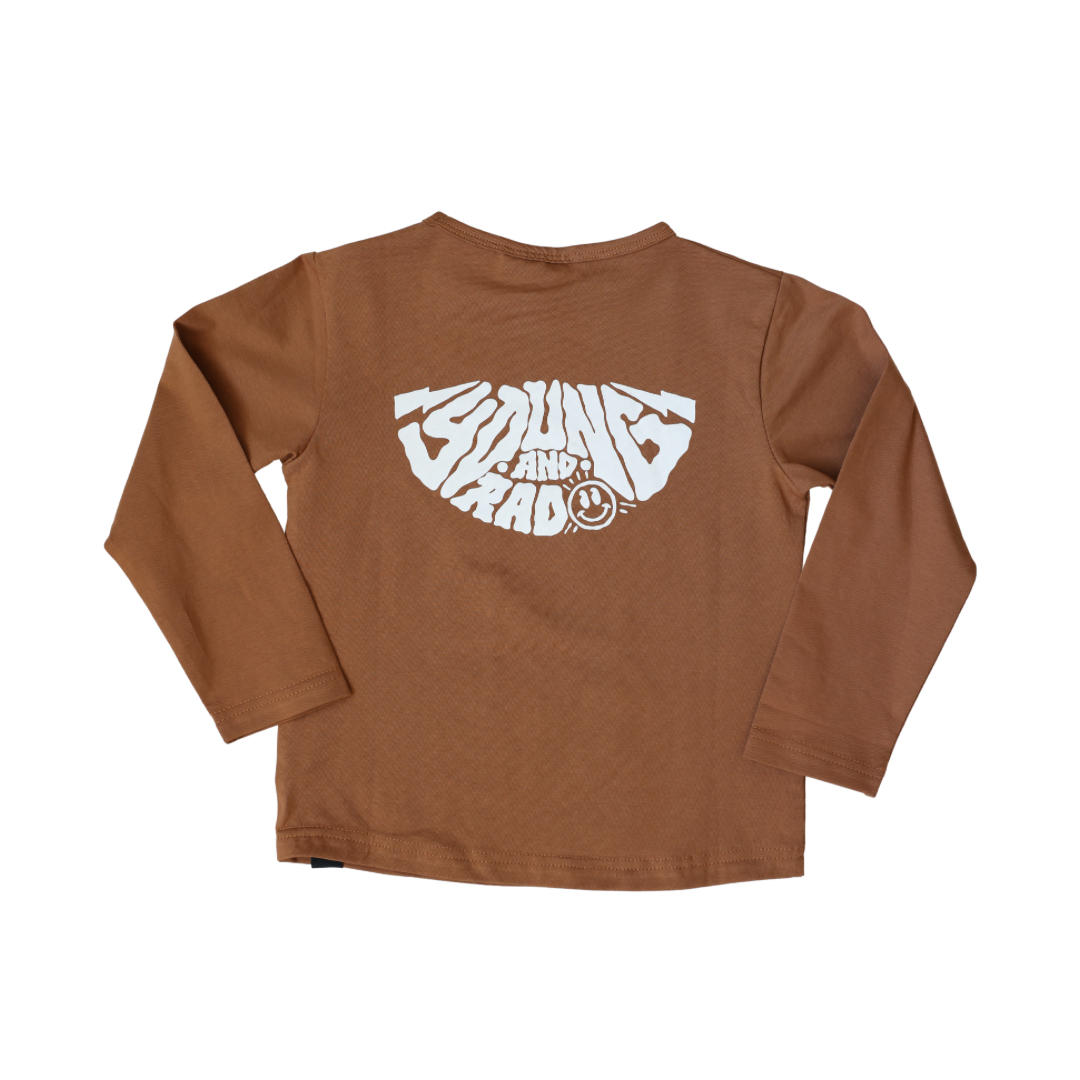 Retro Surf Smiley Long Sleeve - Spice