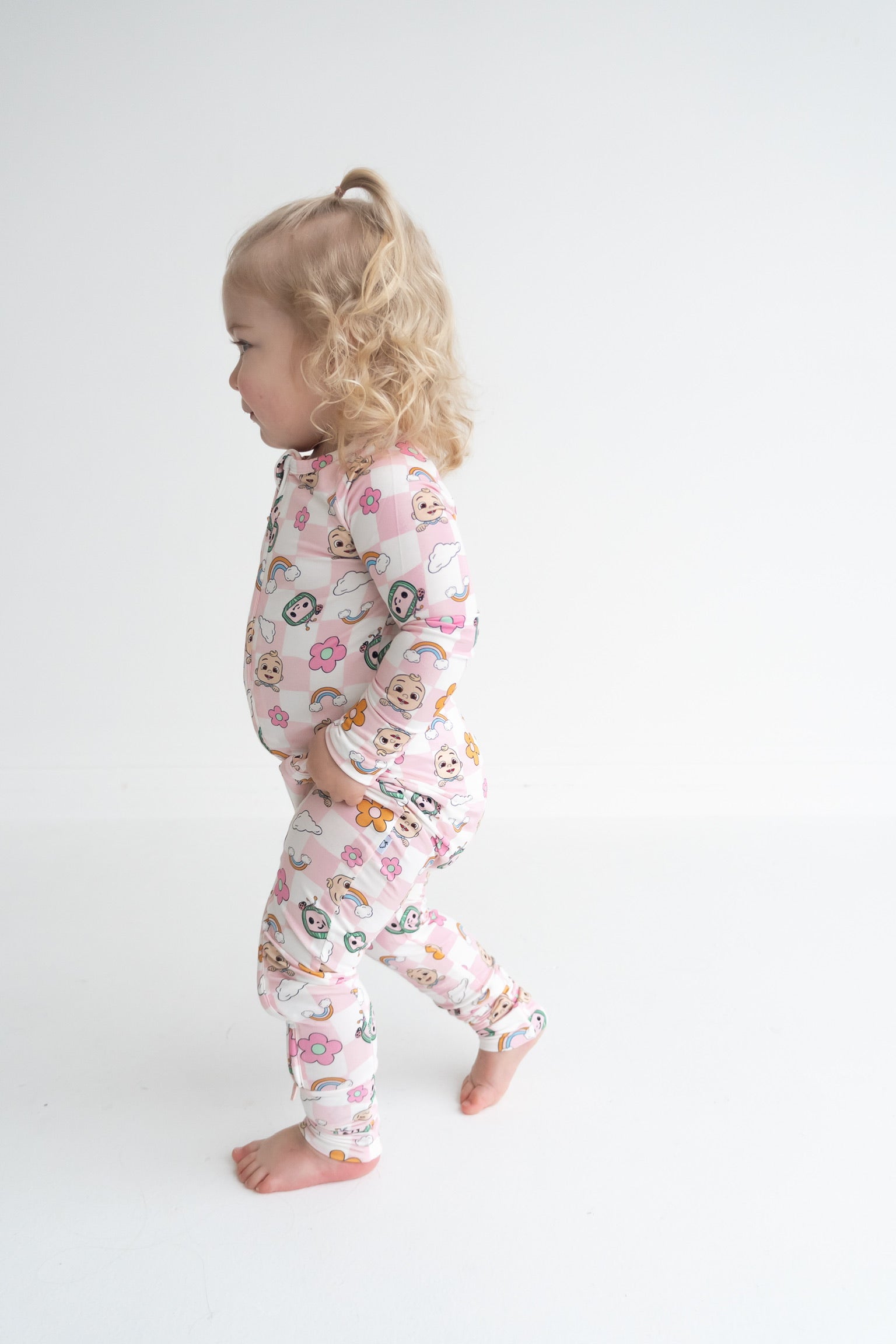 Dream Big Little Co X Cocomelon Jj Rainbow Checkers Dream Romper