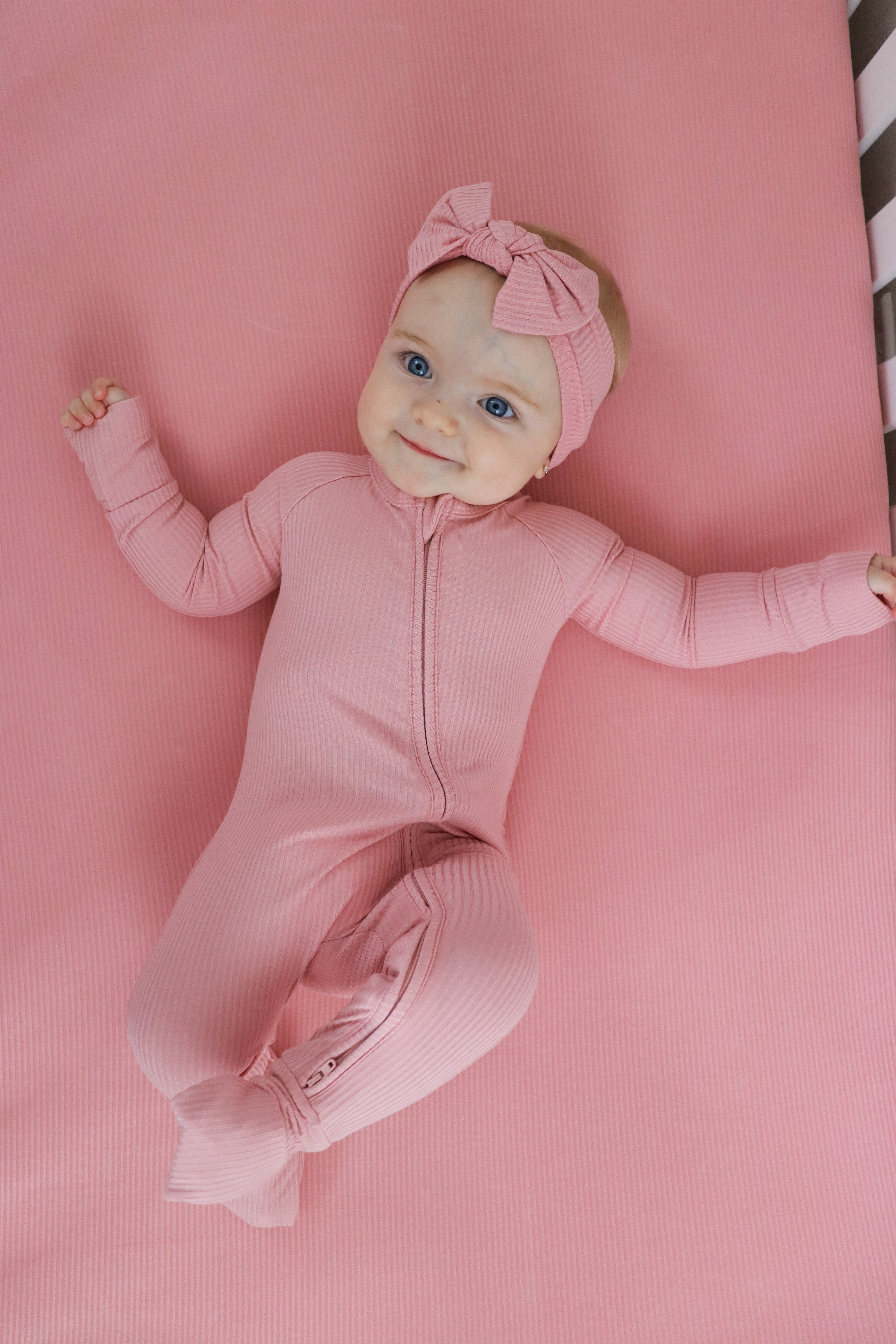 Mauve Rib Dream Romper