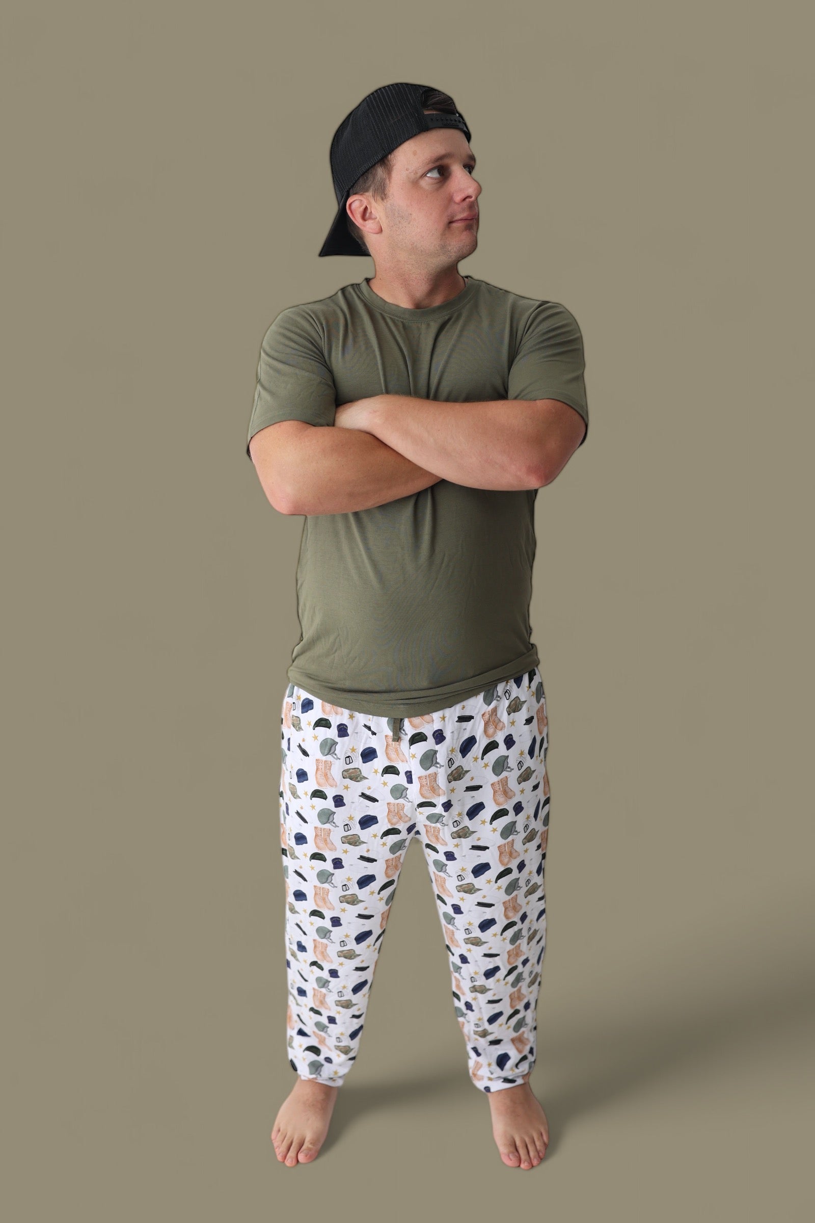 Thank You For Your Service Short Sleeve Men's Dream Jogger Set