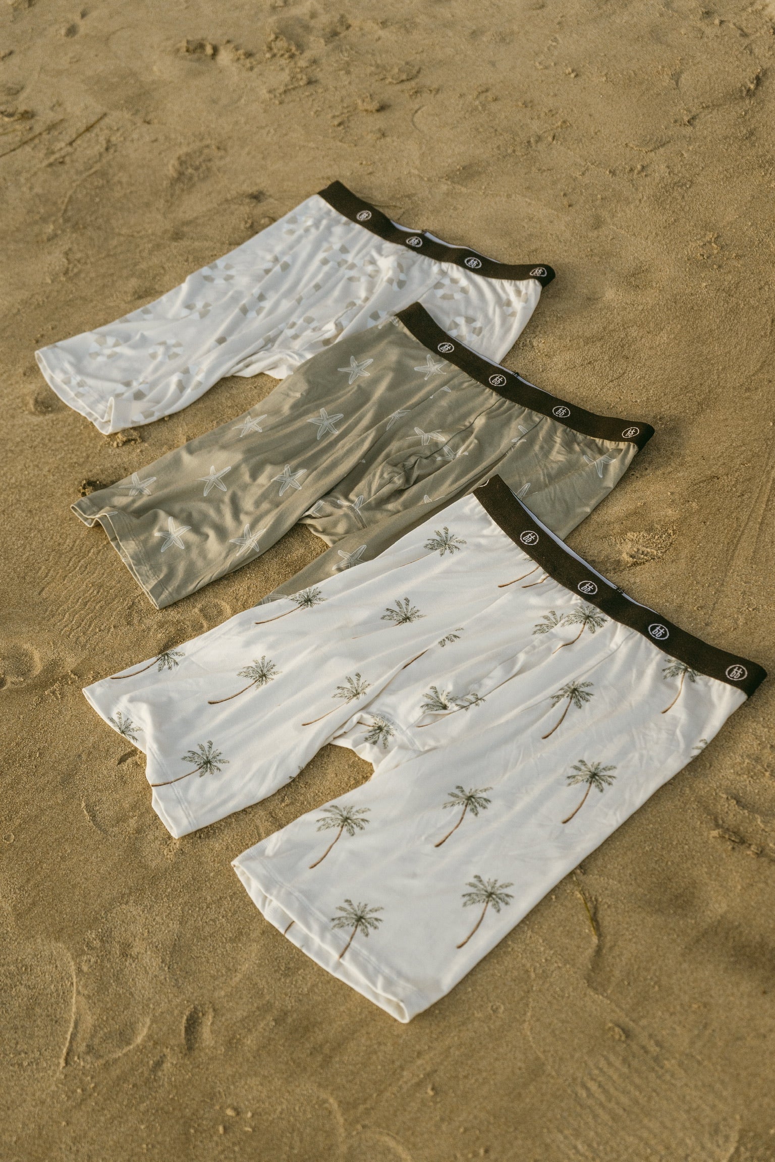 Men's Bamboo Boxers (3 Pack) | Lifesaver, Starfish & Palm Tree