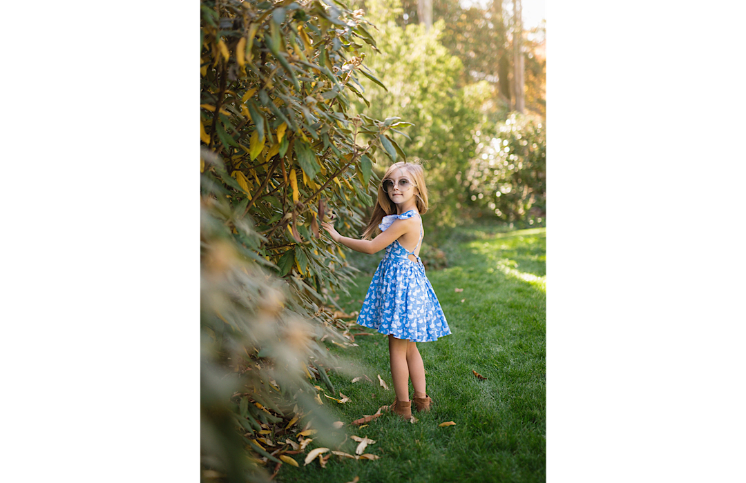 Ruffle Sleeve Dress In Ducks