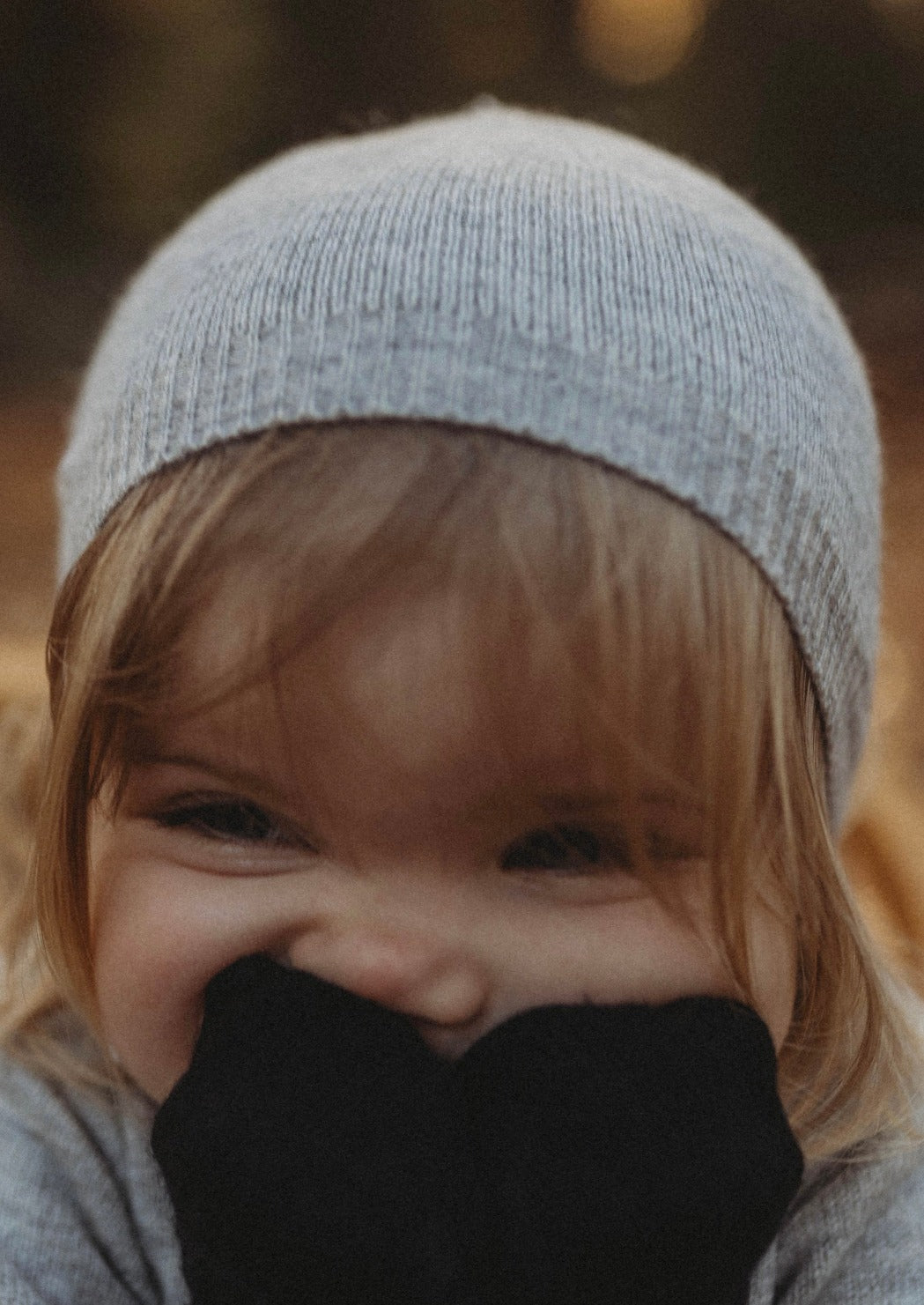 Cashmere & Merino Wool Beanie | Grey Merle