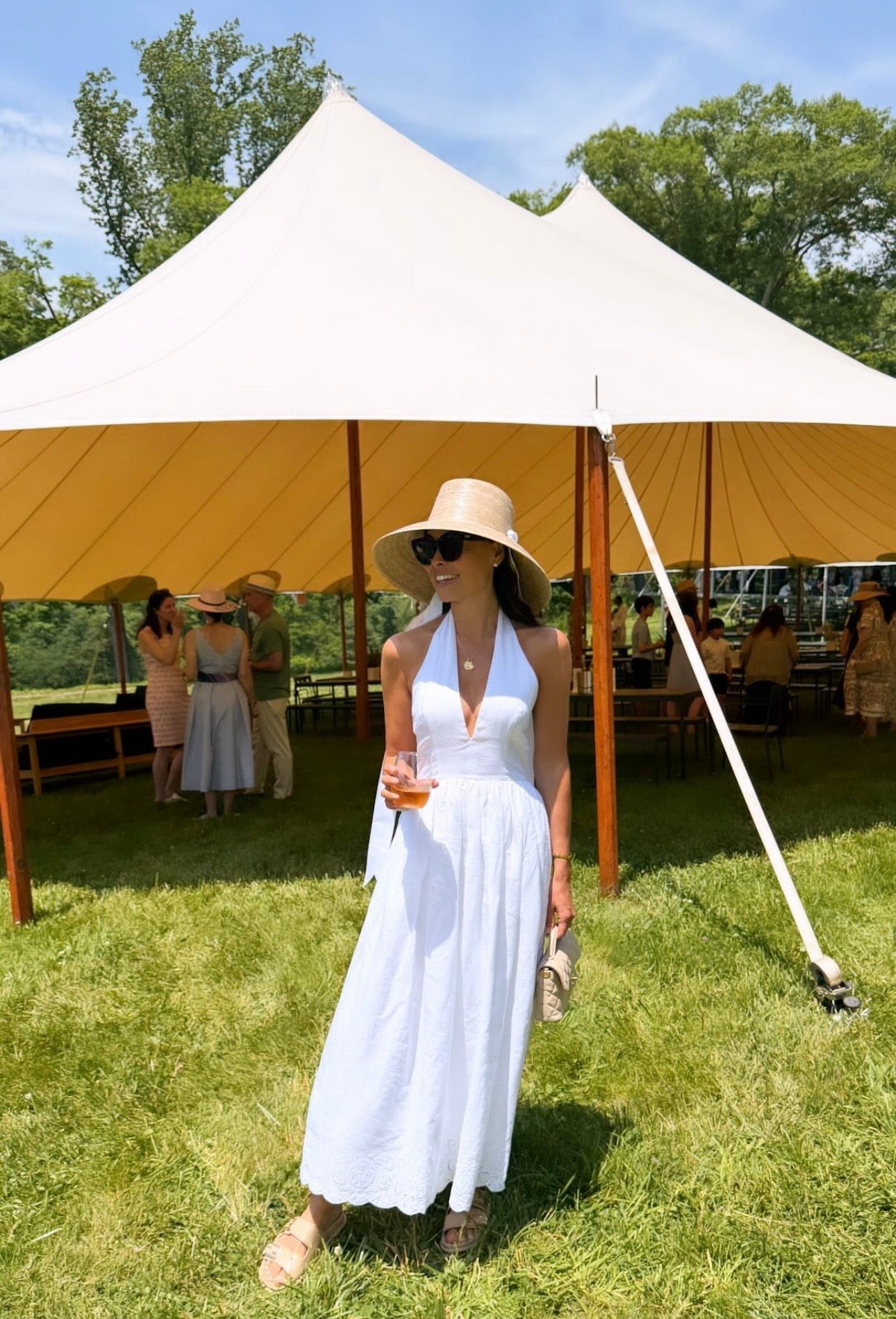 Wildflower Sun Hat - Coral Wide & Short Grosgrain Ribbon