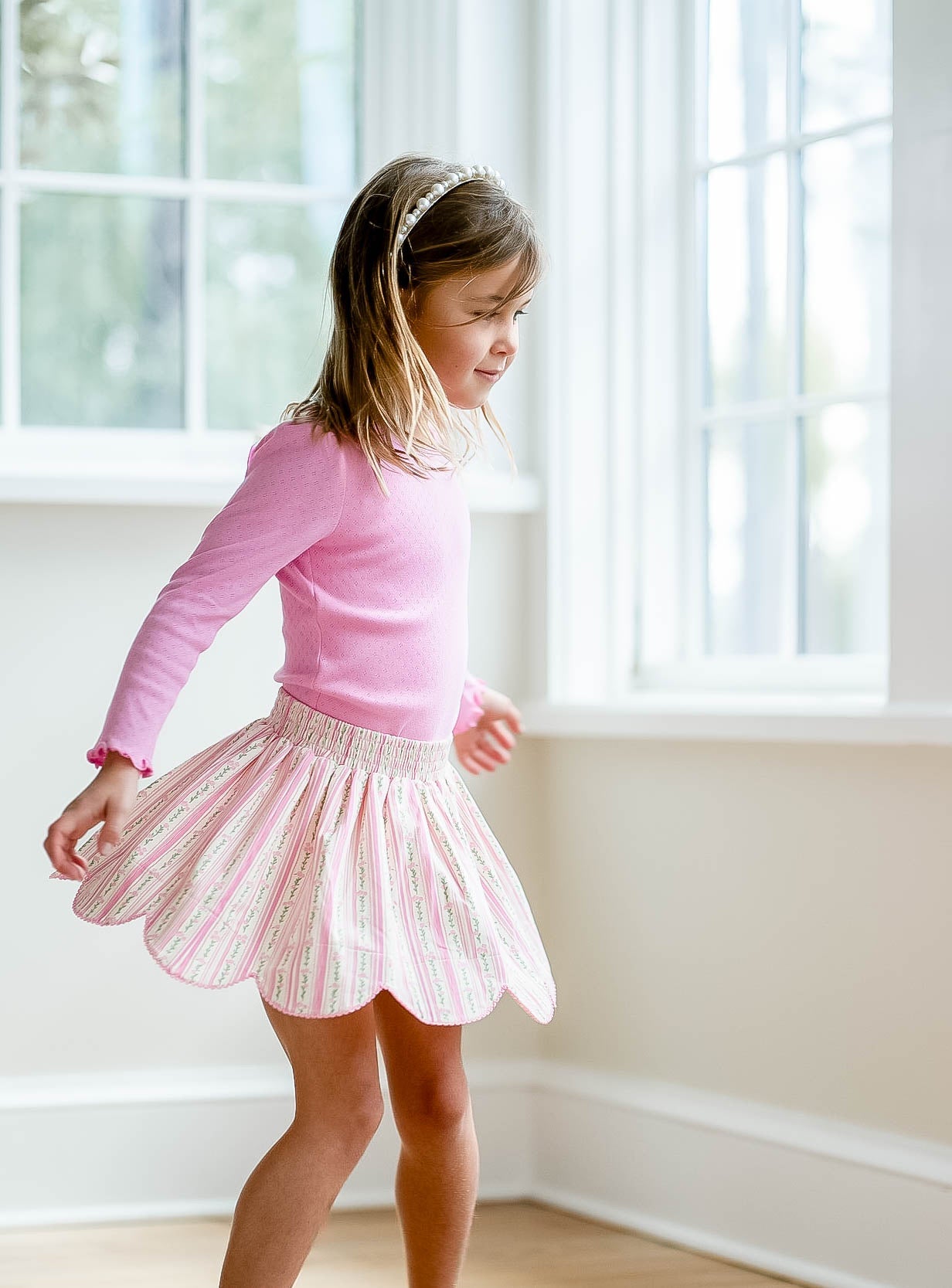 Bubblegum Pointelle Layering Shirt