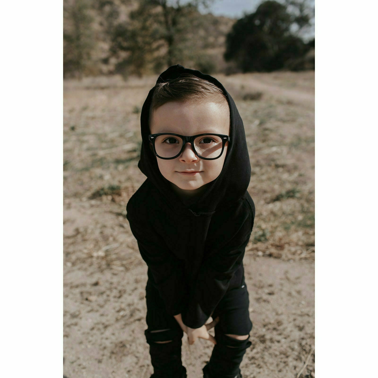 Organic Benji Kids’ Hoodie  Black