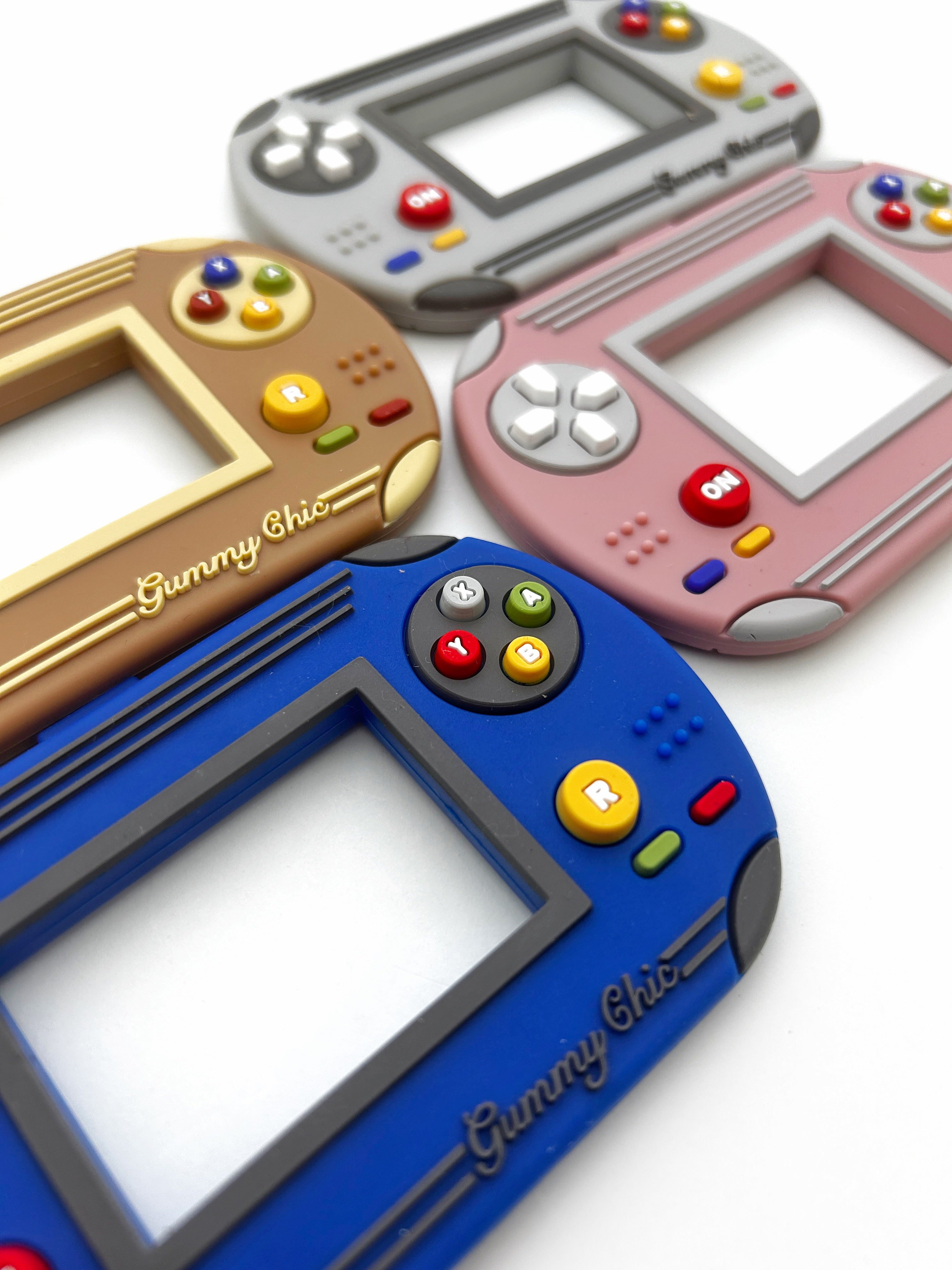 Handheld Video Game Silicone Teether: Nostalgic & Safe Choice
