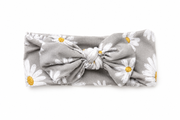 Sage Daisy Floral Bamboo Bow