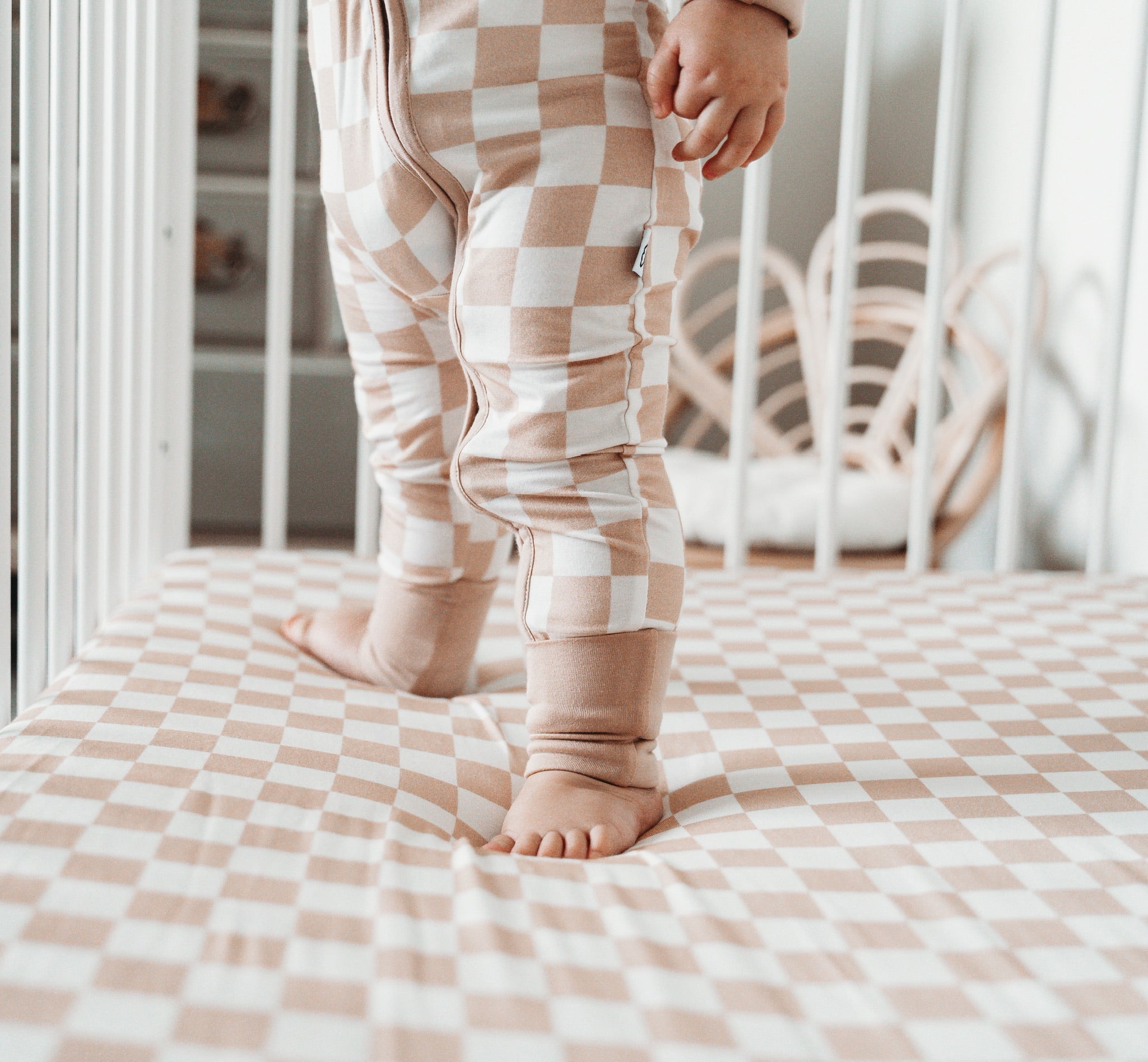 Sandy Checkers Dream Romper