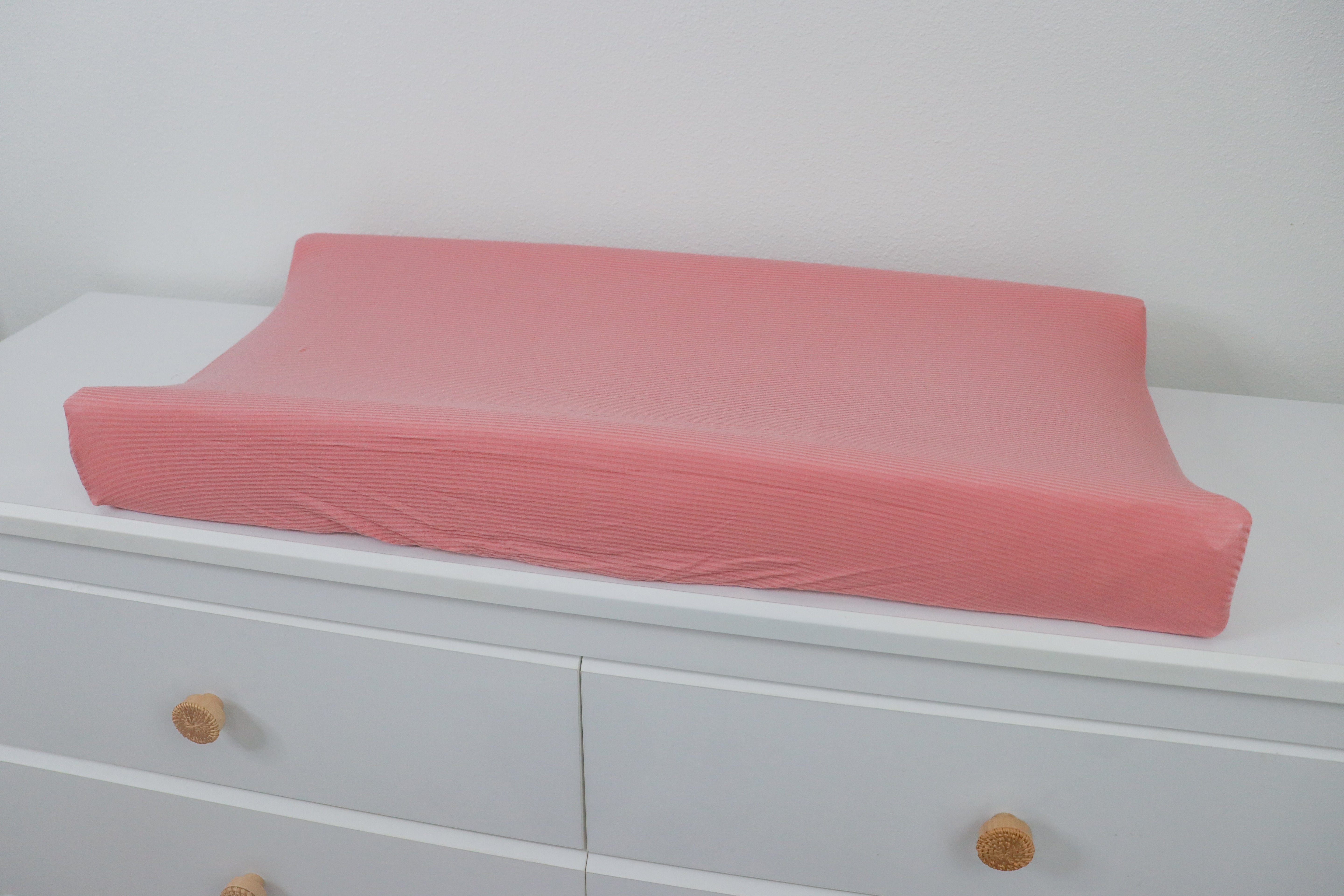 Mauve Rib Dream Changing Pad Cover