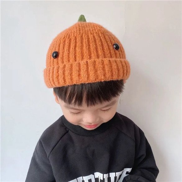 Dinosaur Spike Toddler Beanie | Hand-knitted Cotton & Wool Winter Hat