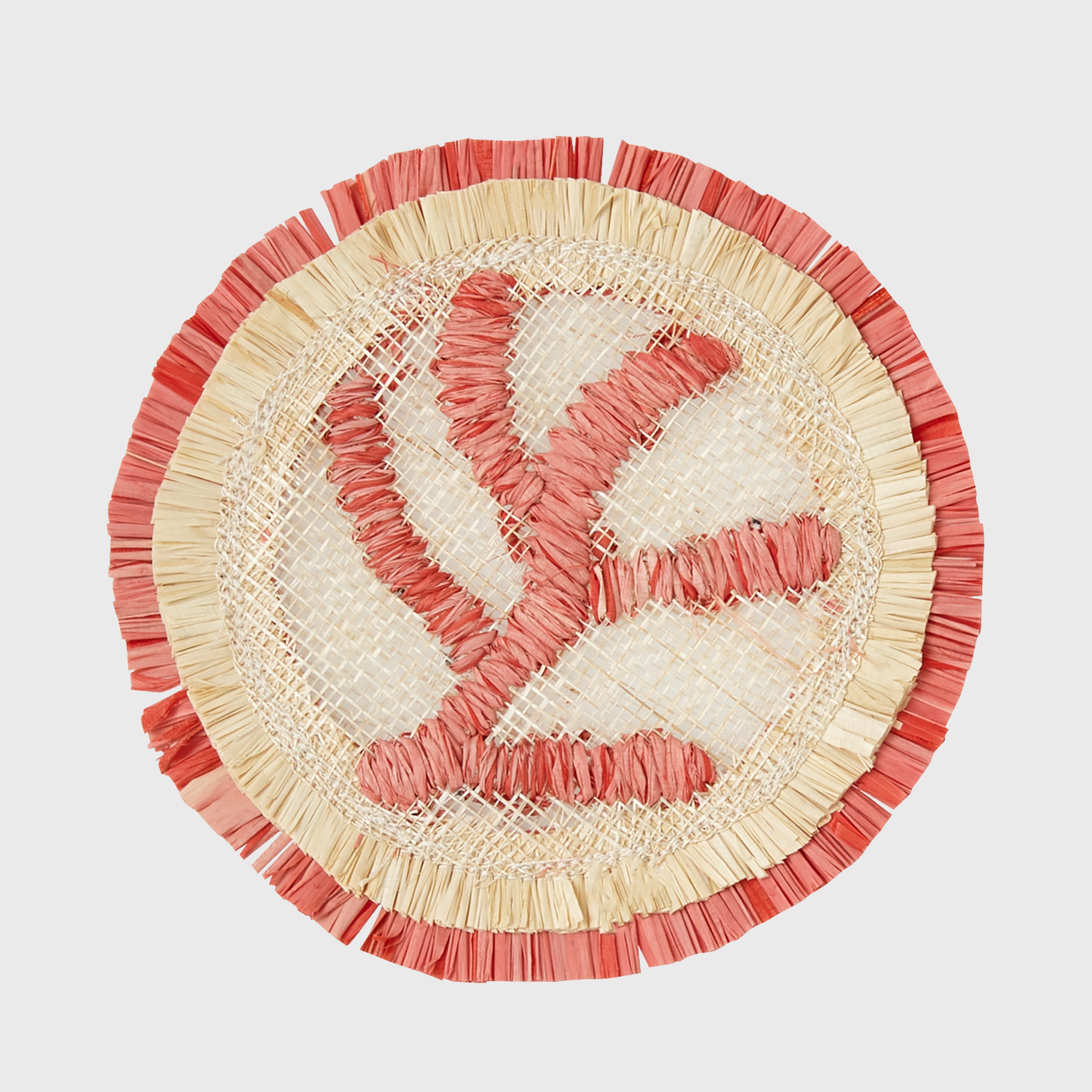 Coral Straw Coasters