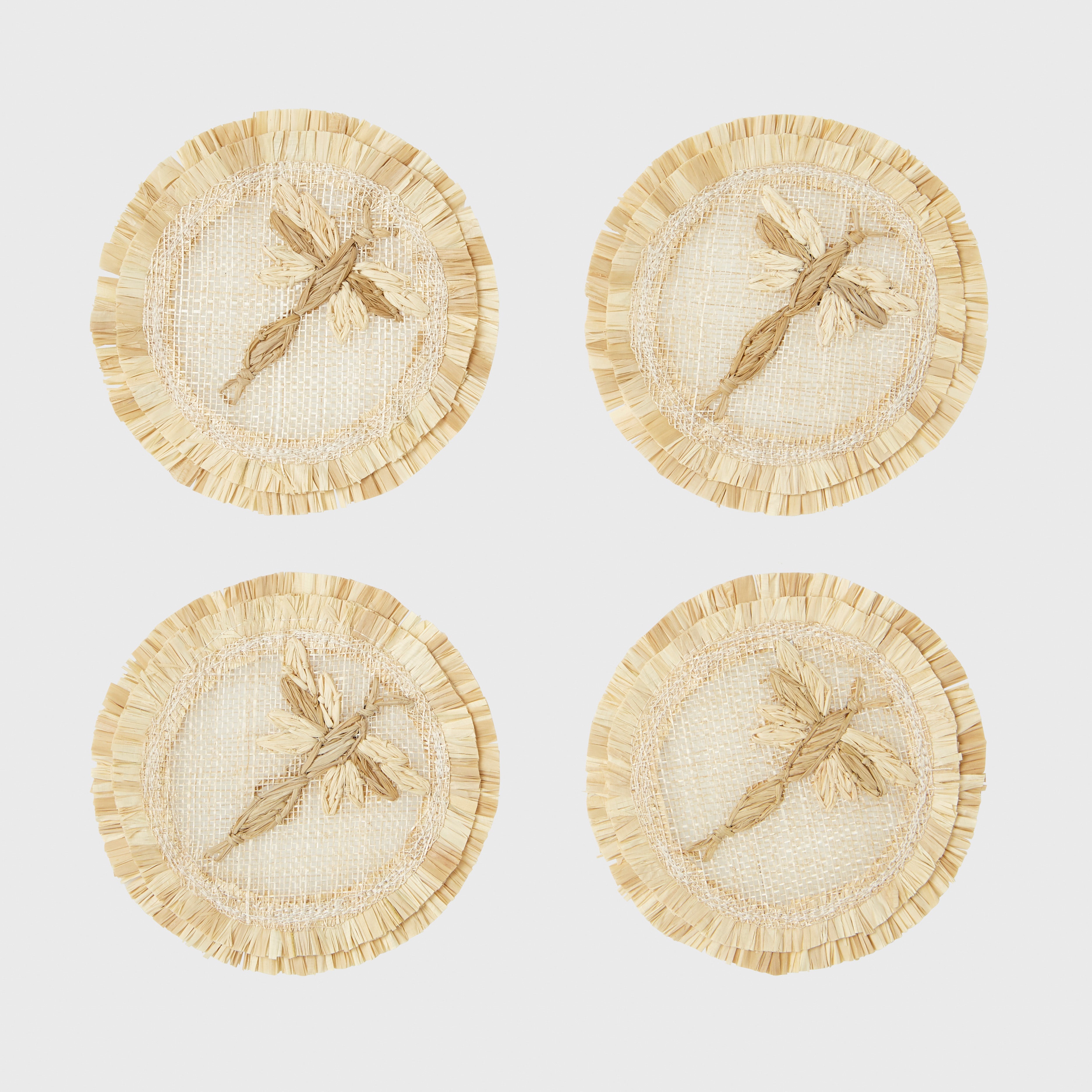 Dragonfly Straw Coasters