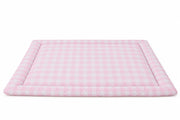Light Pink Checkered Padded Baby Play Mat