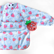 The Grayson Long Sleeve Bib - Strawberry Patch