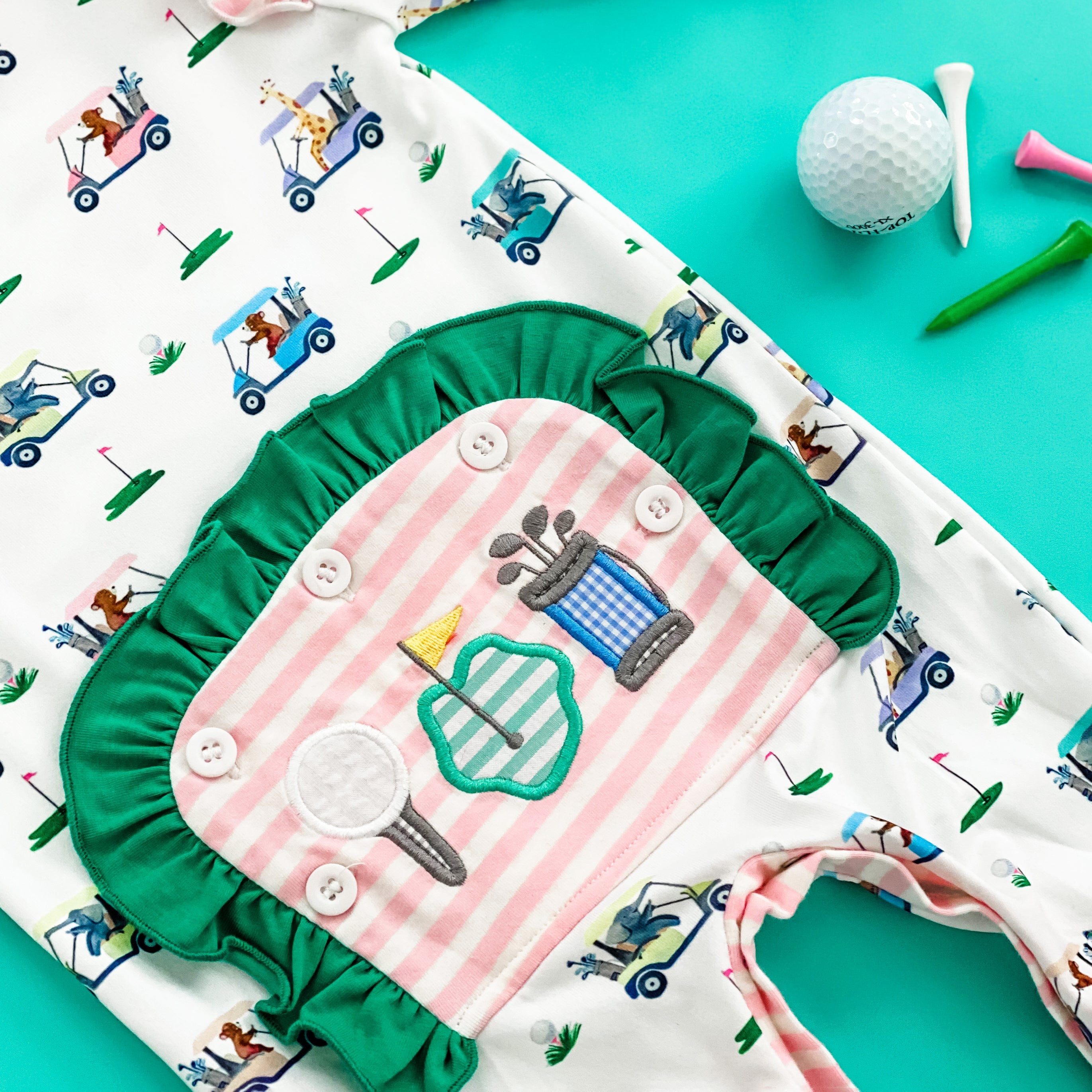 Girls Fairway Golf Romper