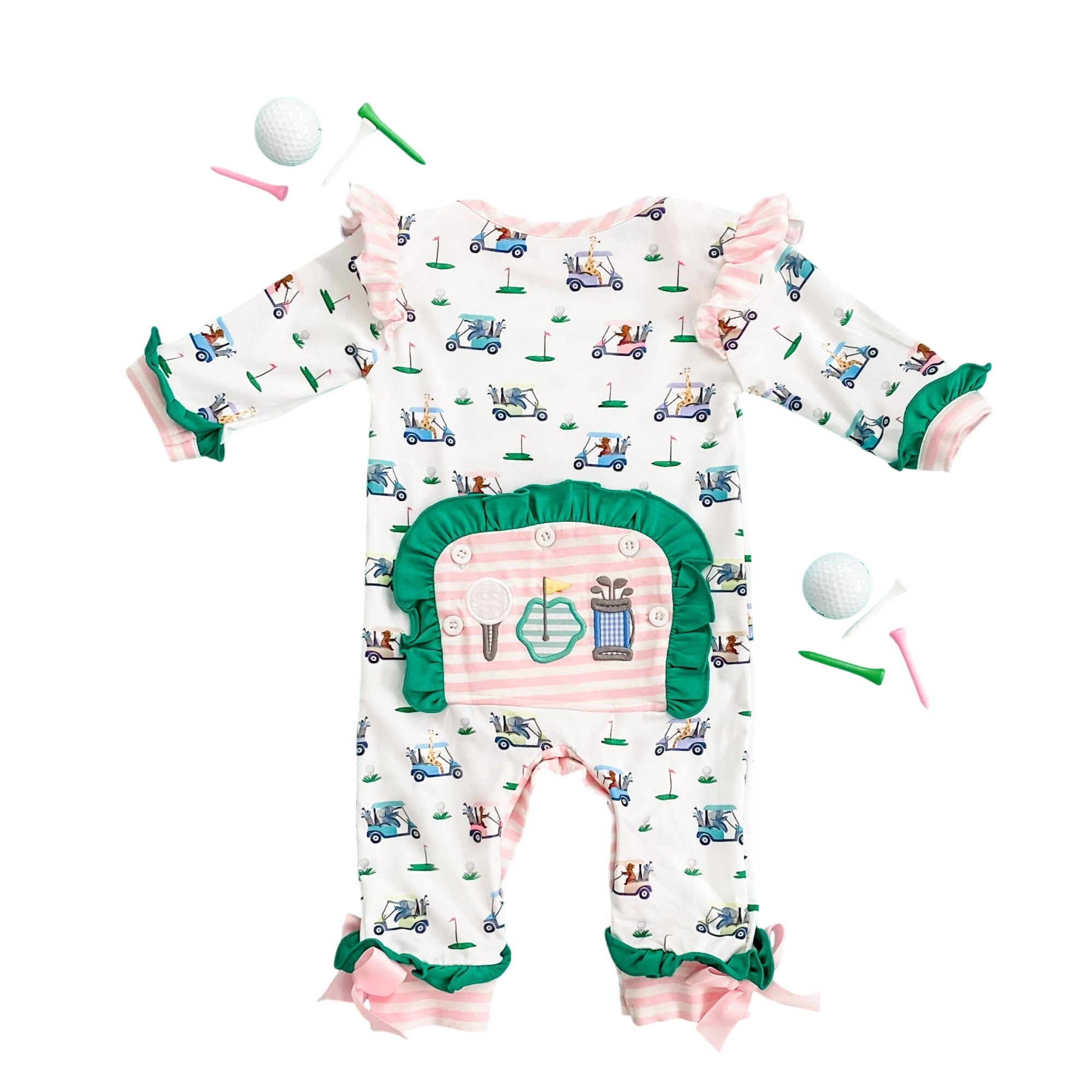 Girls Fairway Golf Romper