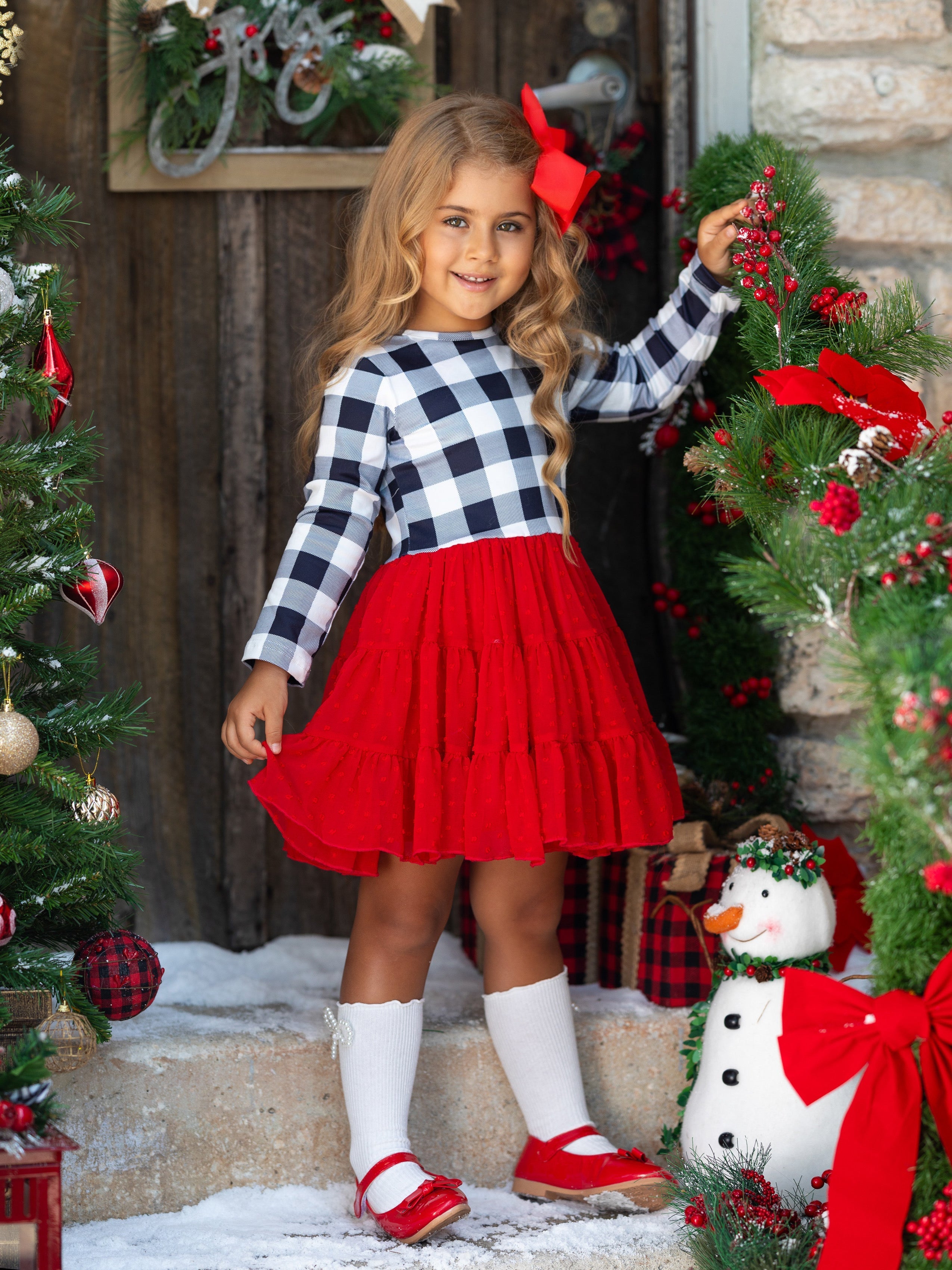 Plaid-tastic Winter Tutu Dress