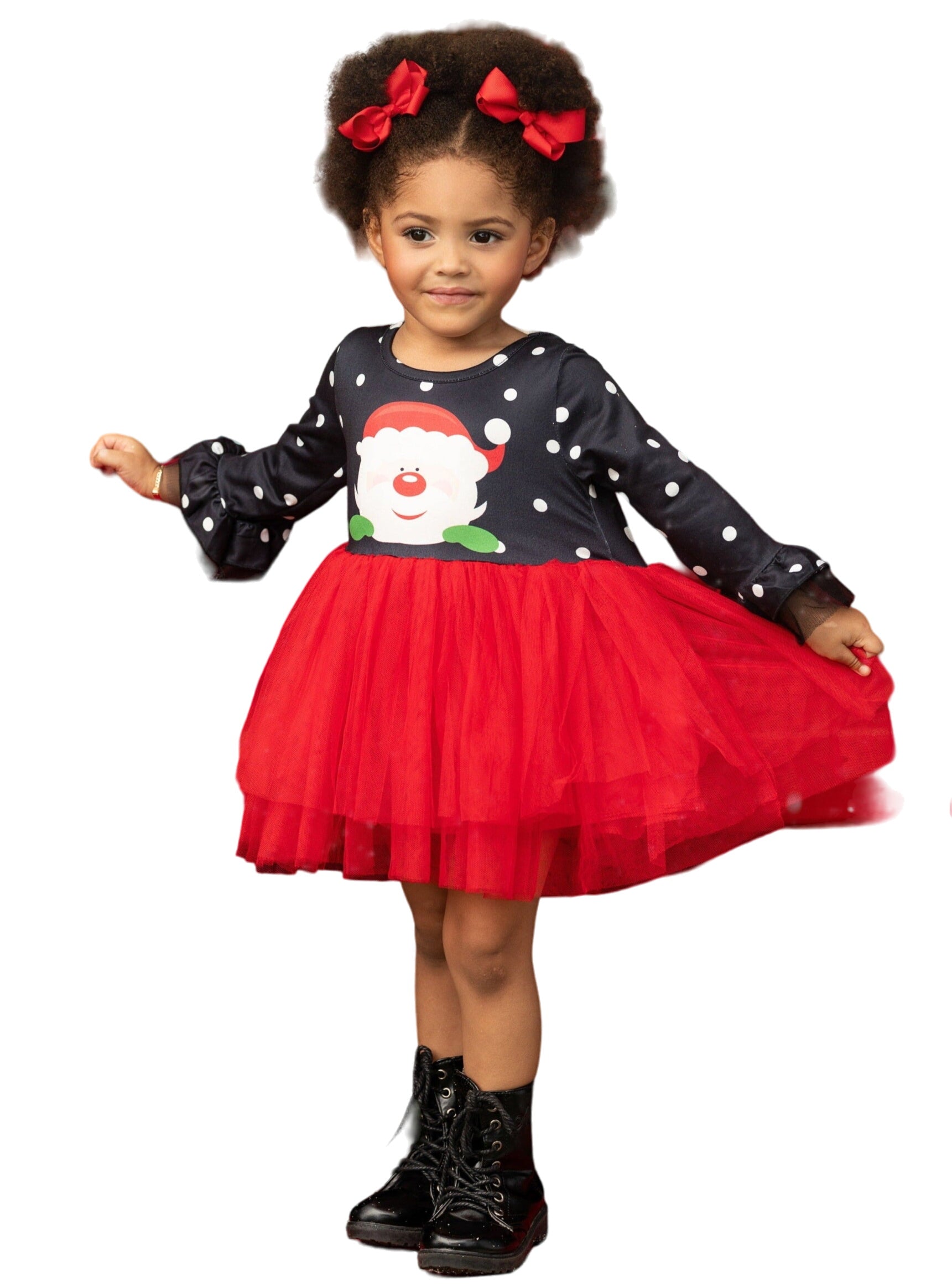 Rebel Without A Claus Polka Dot Tutu Dress