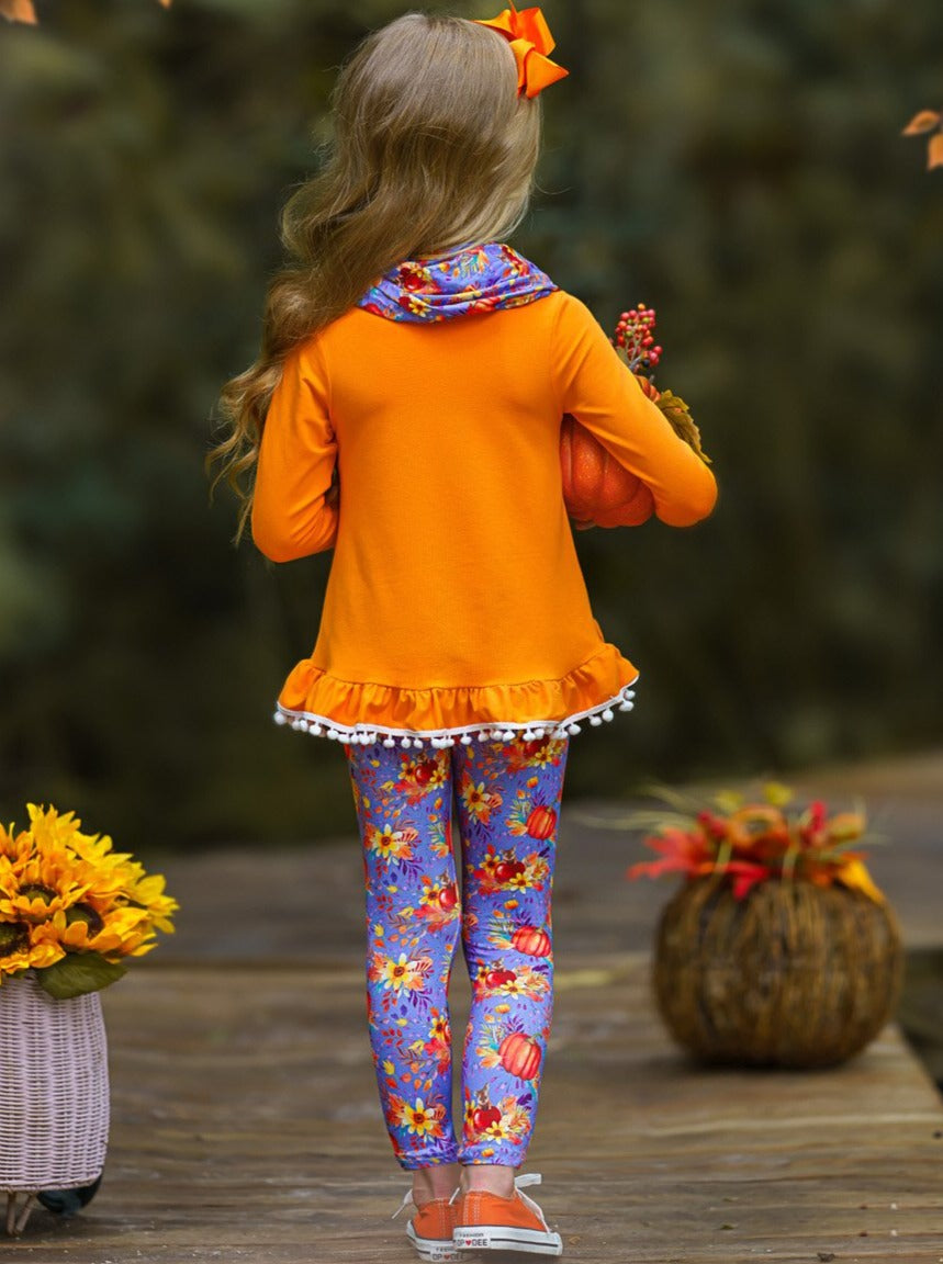 Carve Out Some Fun Tunic, Legging And Scarf Set