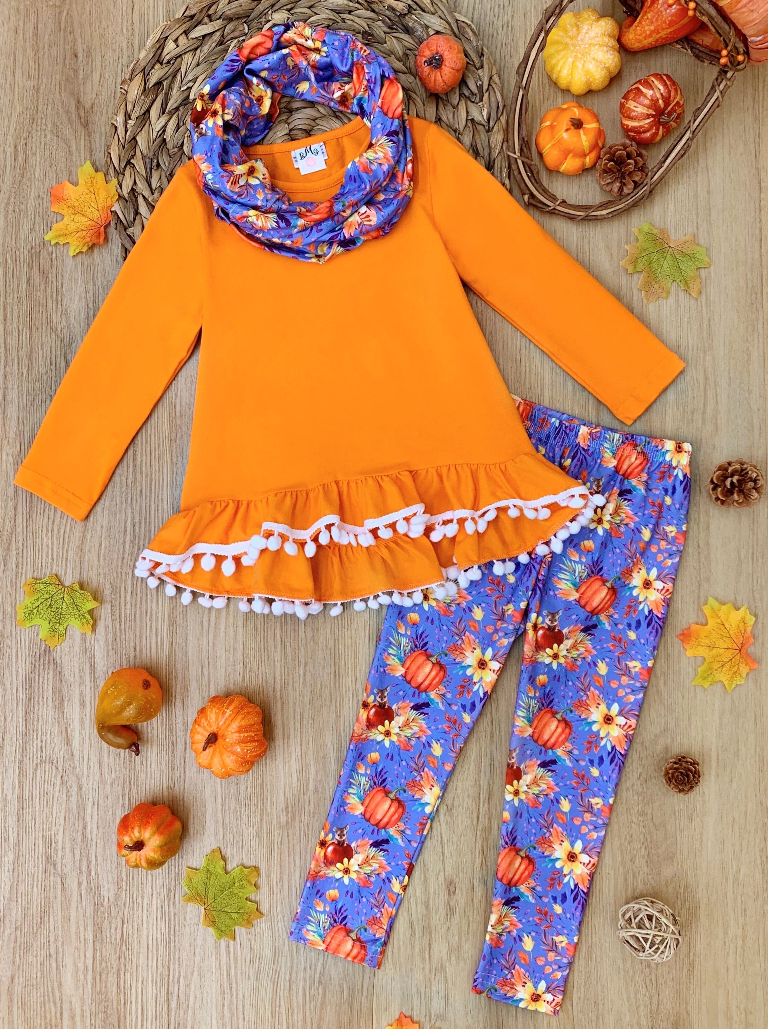 Carve Out Some Fun Tunic, Legging And Scarf Set