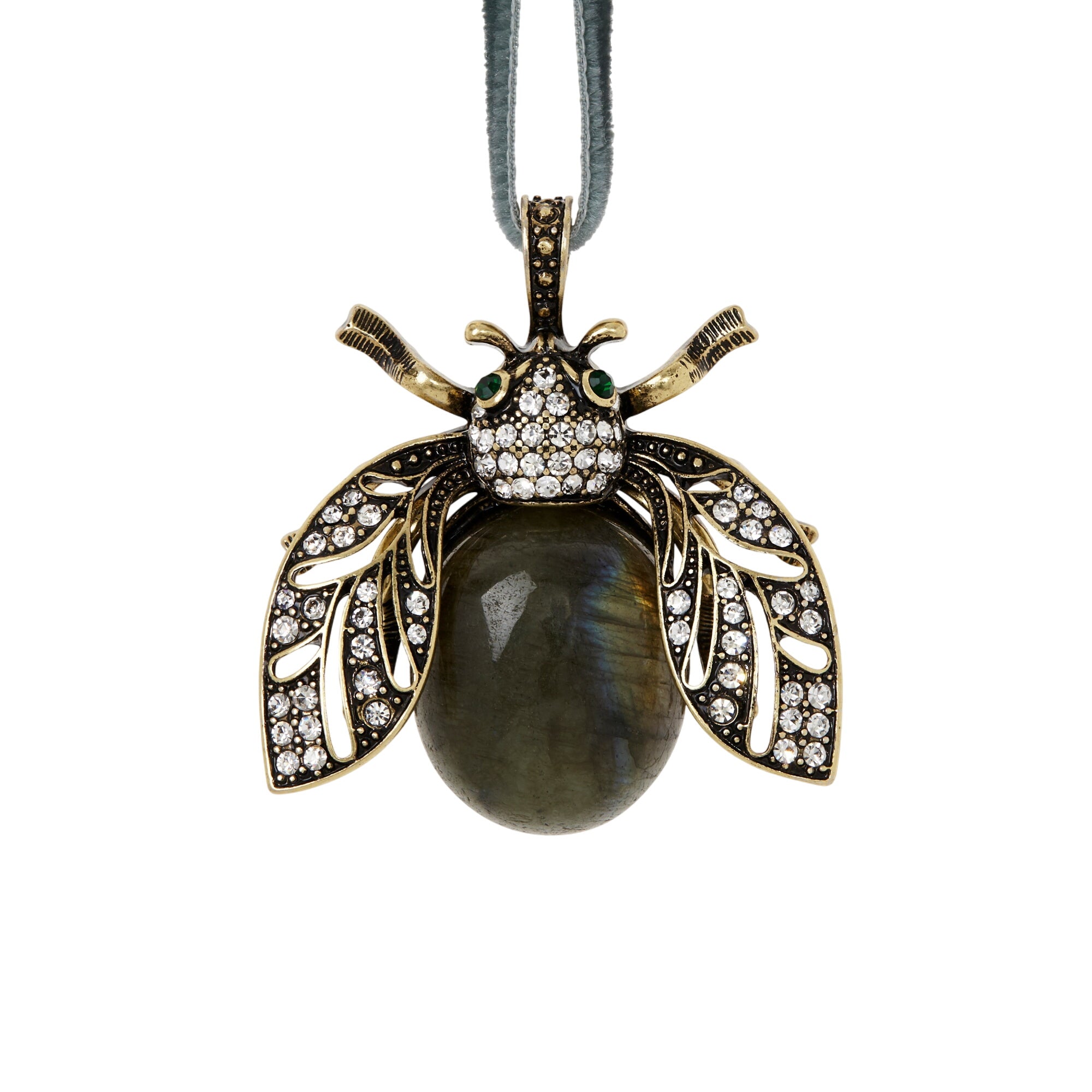 Sparkle Bee Hanging Ornament, Labradorite